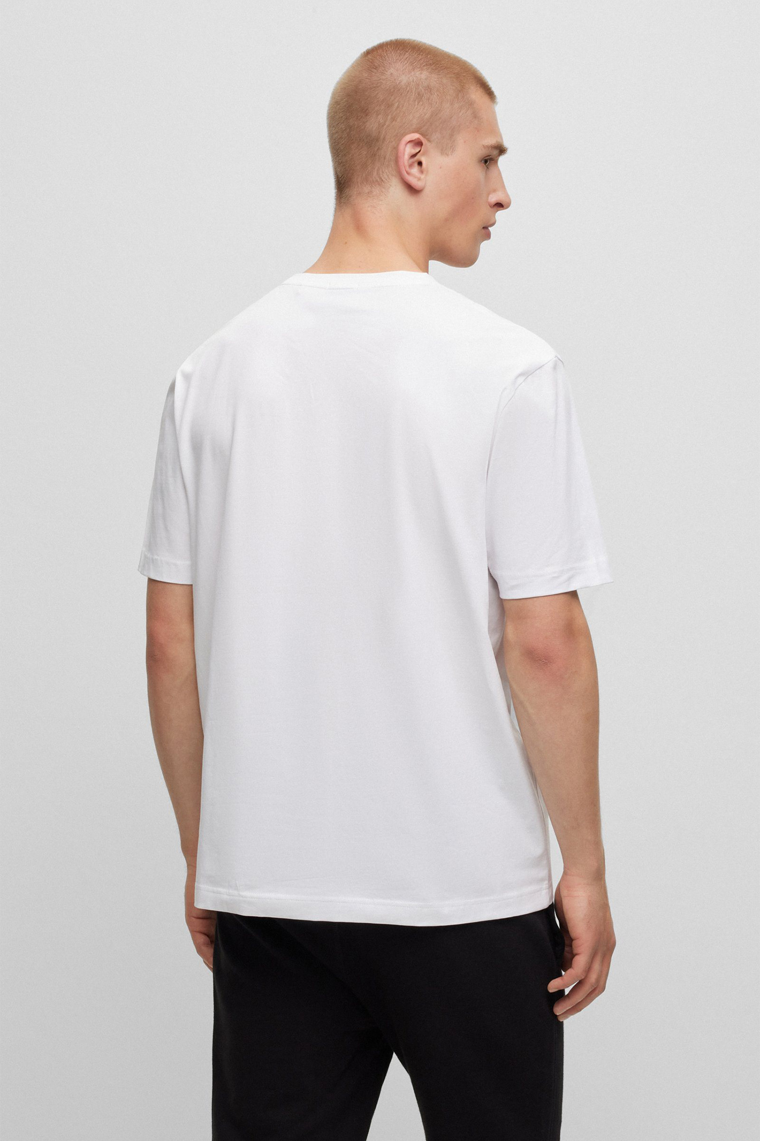 Мужская белая футболка BOSS 50473278;100