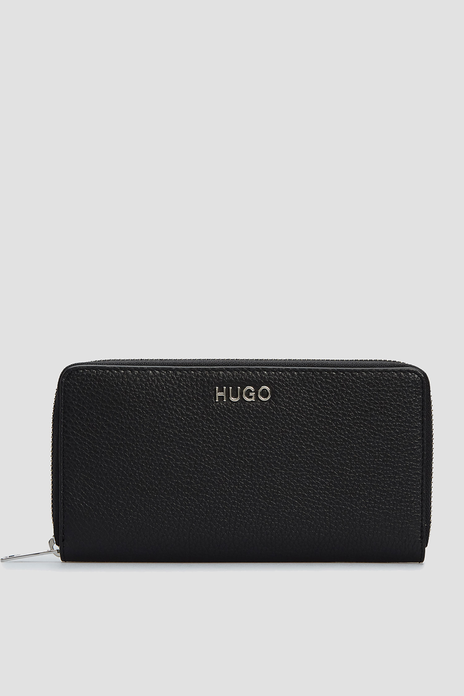 Жіночий чорний шкіряний гаманець HUGO 50447480;001