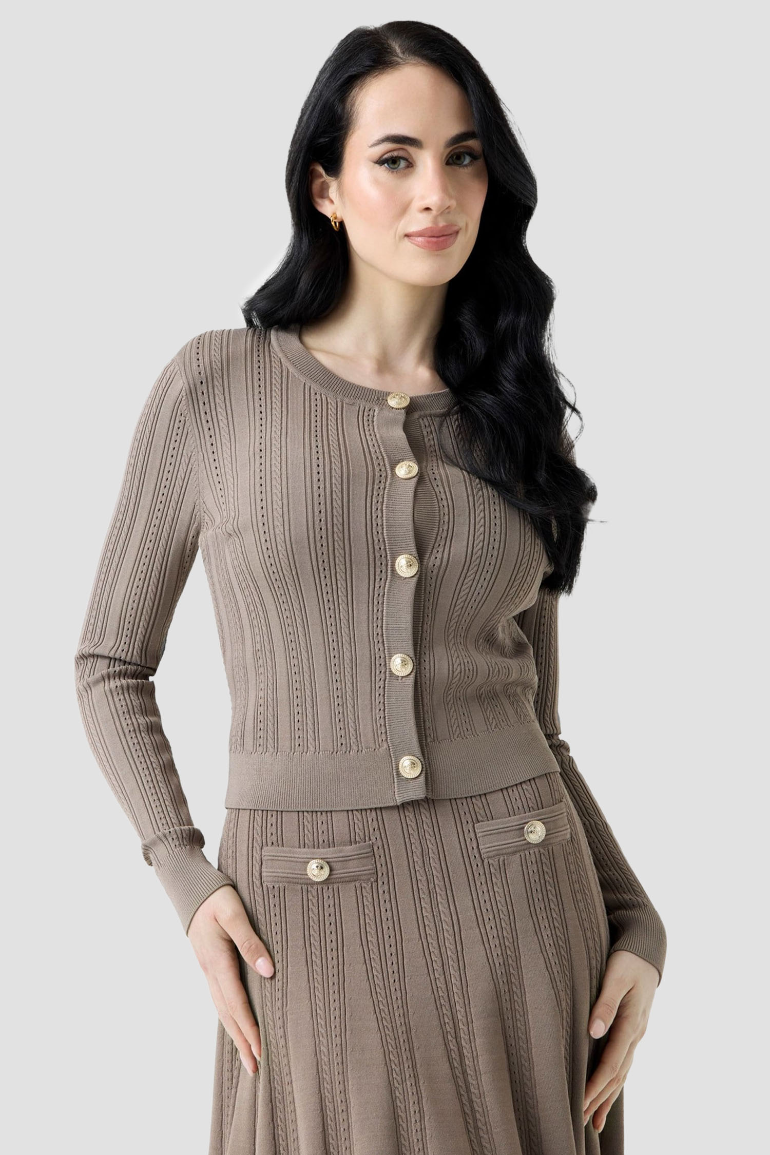 Женский бежевый кардиган Guess W6YR26.Z0973;G1K8