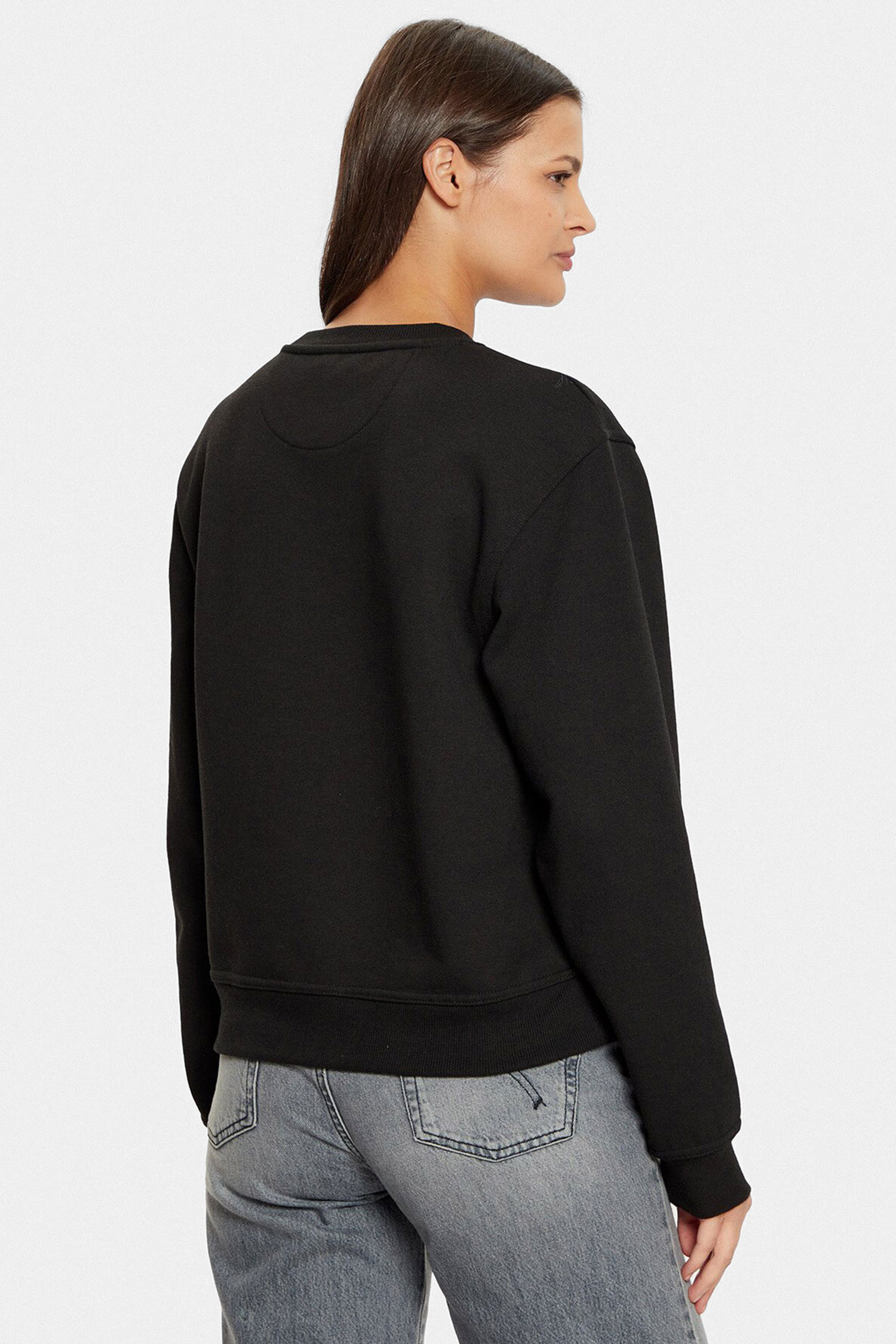 Женский черный свитшот Guess W5RQ09.K8802;JBLK