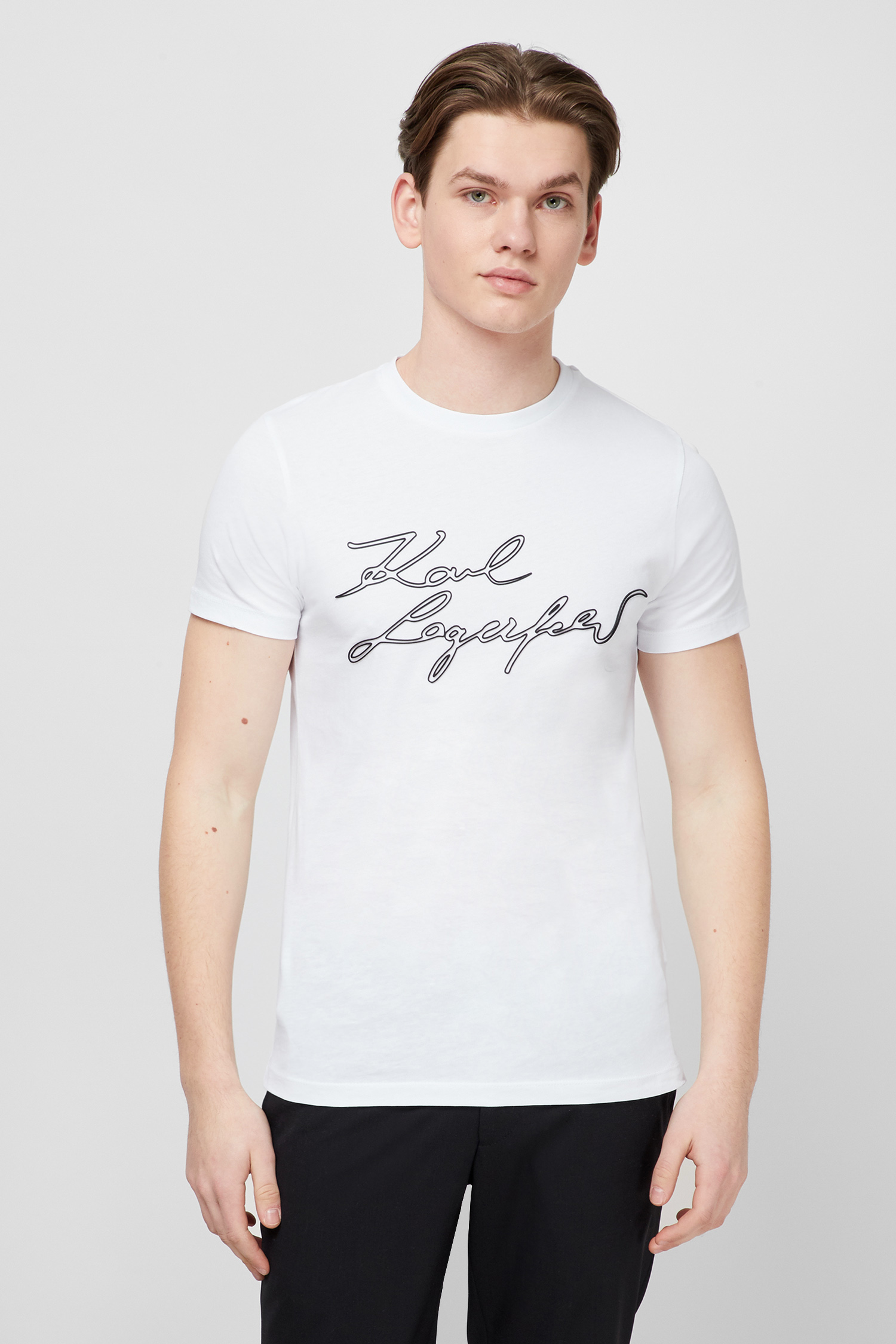 Біла футболка для хлопців Karl Lagerfeld 511224.755044;10