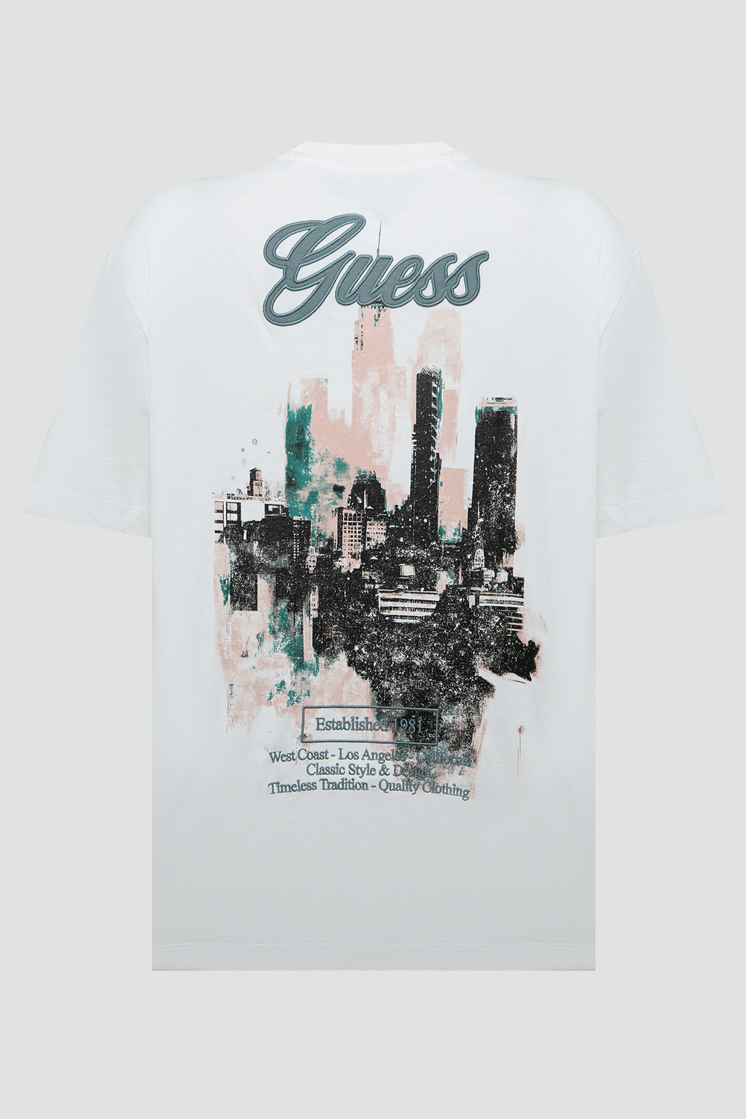 Мужская белая футболка Guess M6BI35.K6174;G011