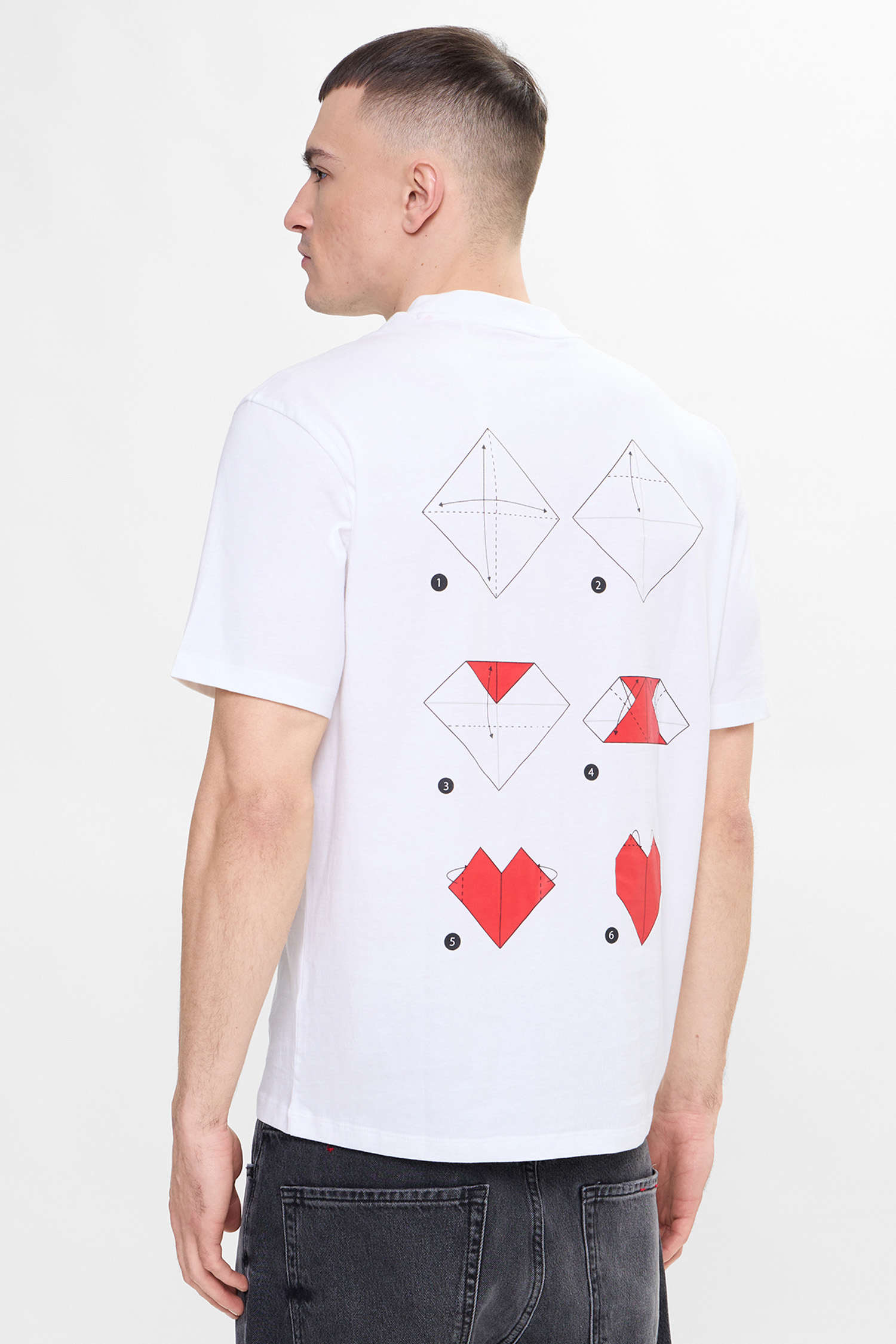 Чоловіча біла футболка HUGO 50553429;100