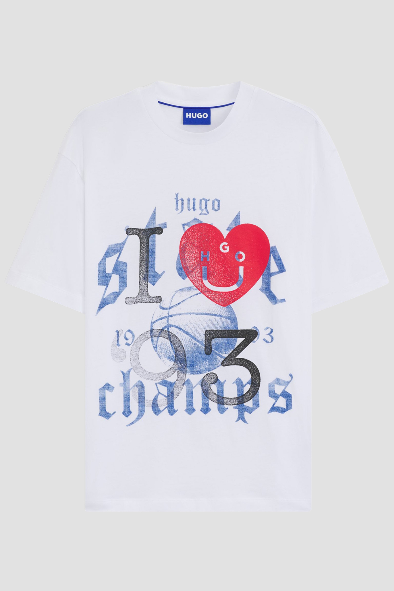 Чоловіча біла футболка HUGO BLUE 50543495;100