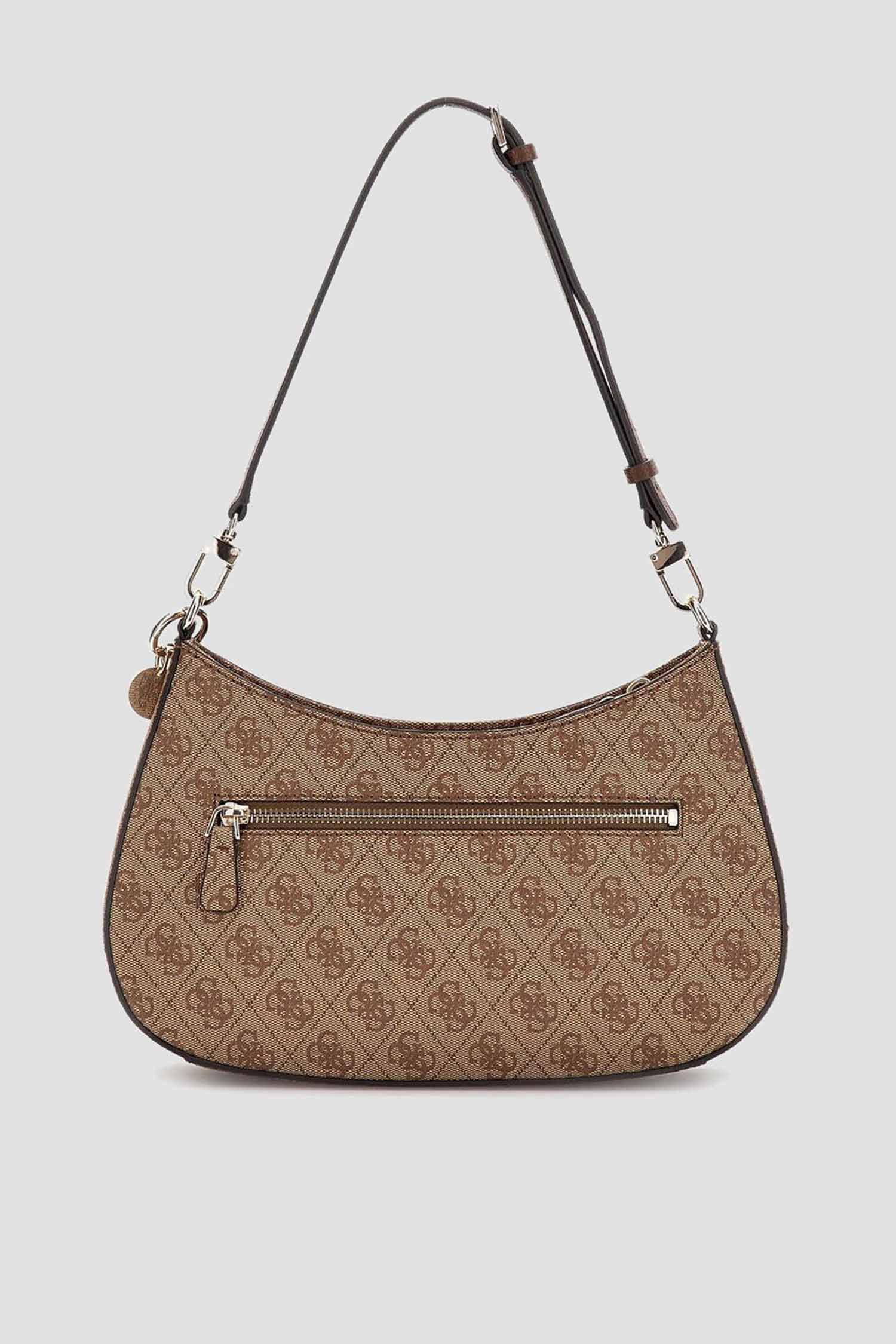 Жіноча бежева сумка з візерунком Guess HWBG78.79180;LGW