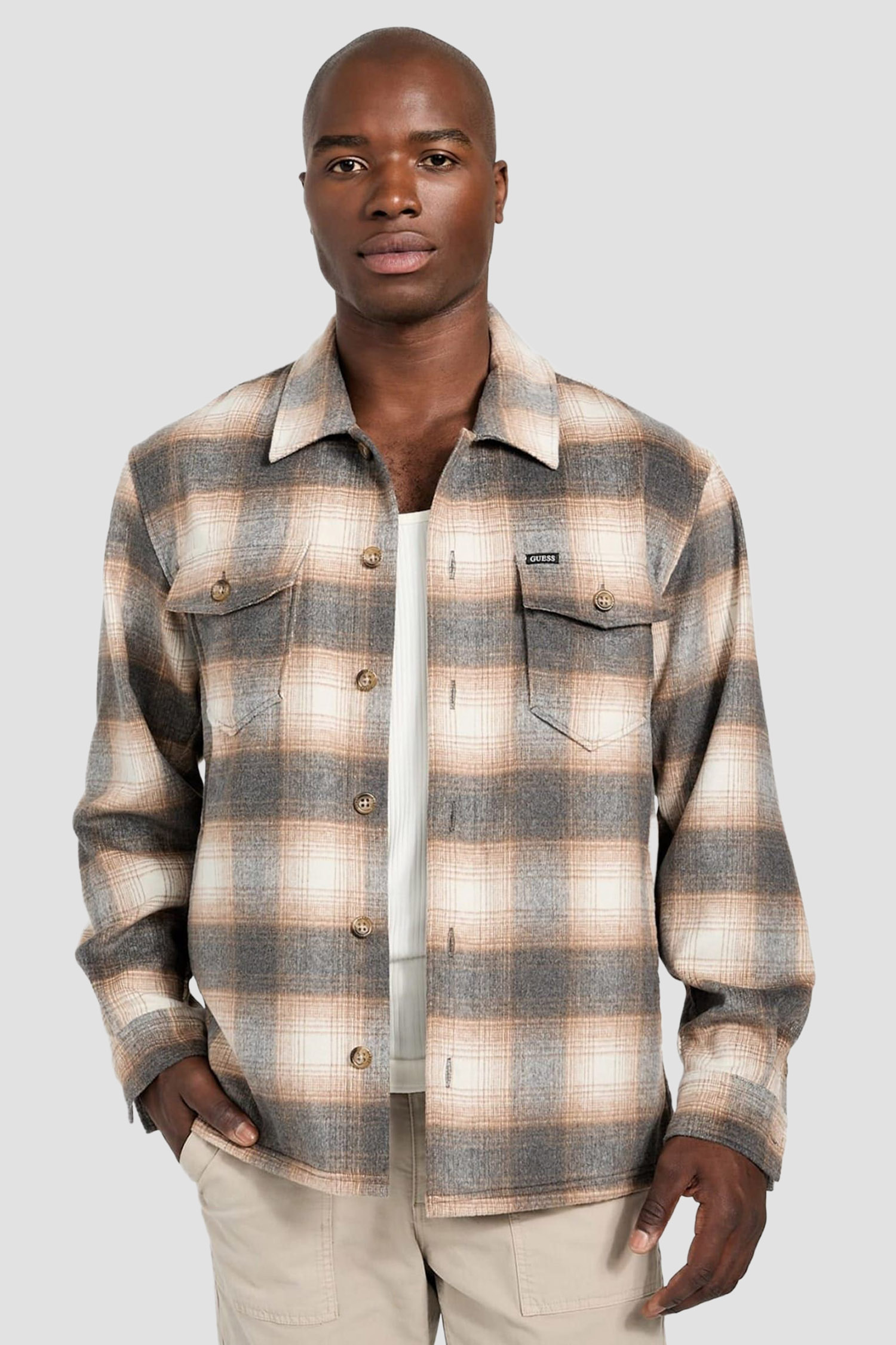 Чоловіча картата сорочка Guess M5BH31.W2012;L11J