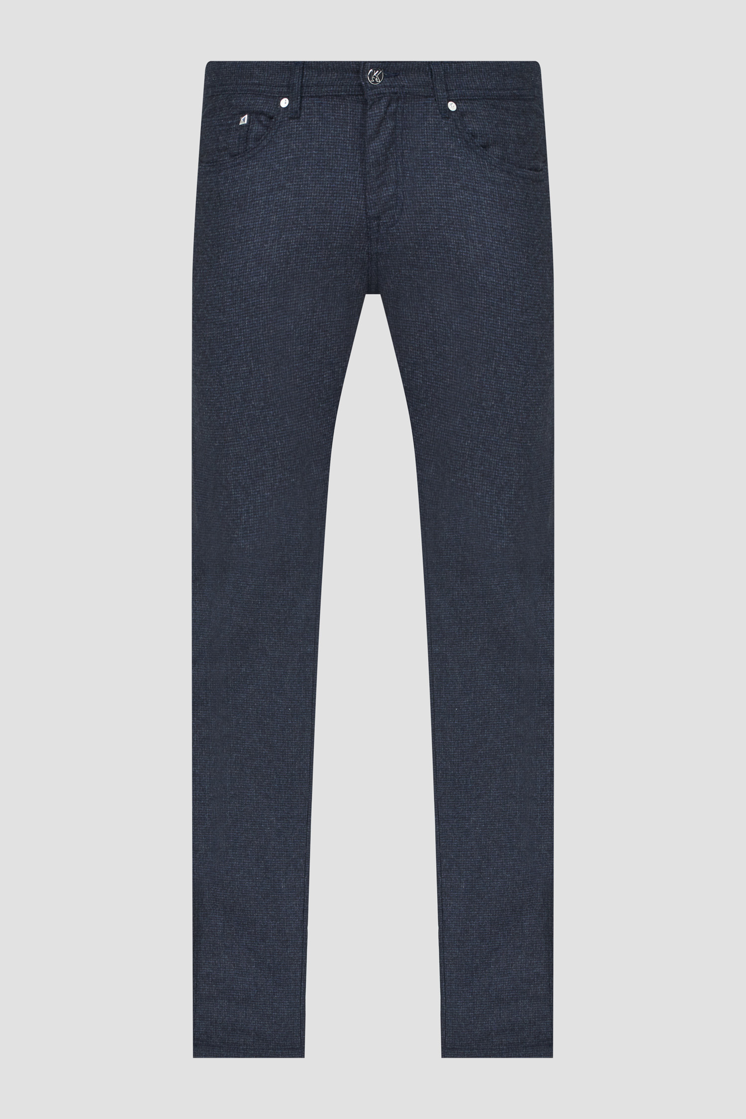 Мужские темно-синие шерстяные брюки Karl Lagerfeld 534805.265840;690