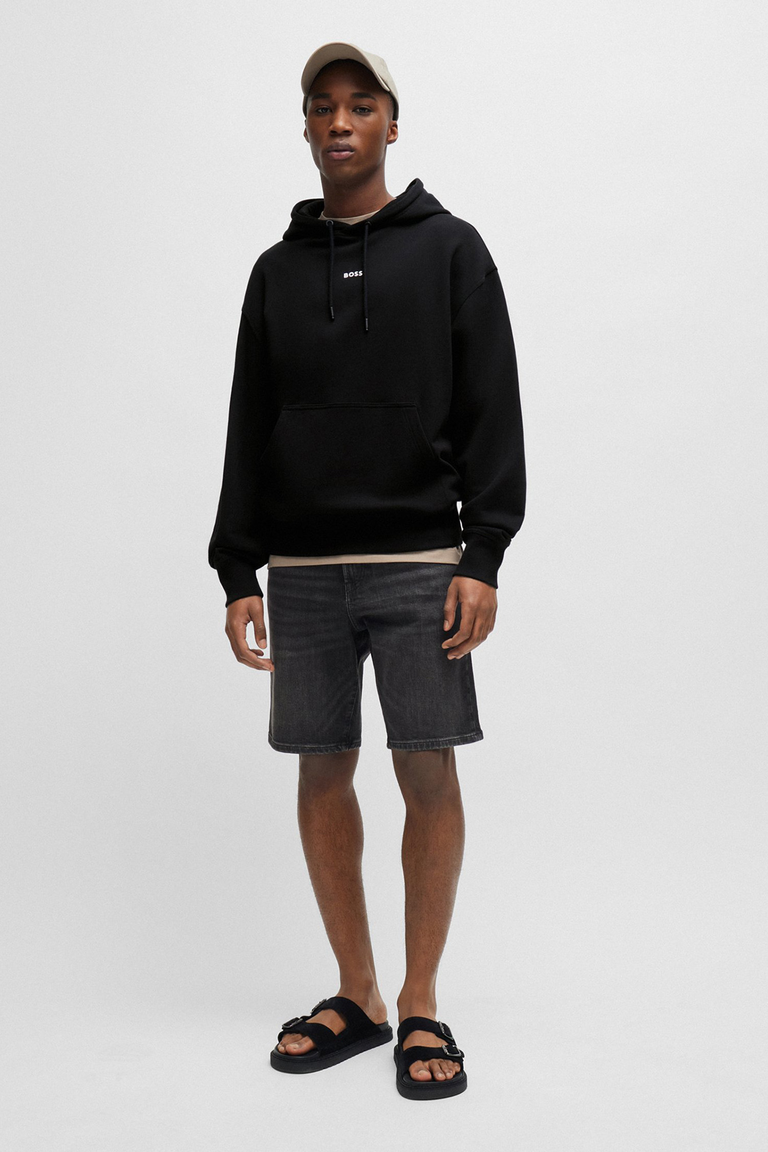 Чоловіче чорне худі BOSS 50514530;001