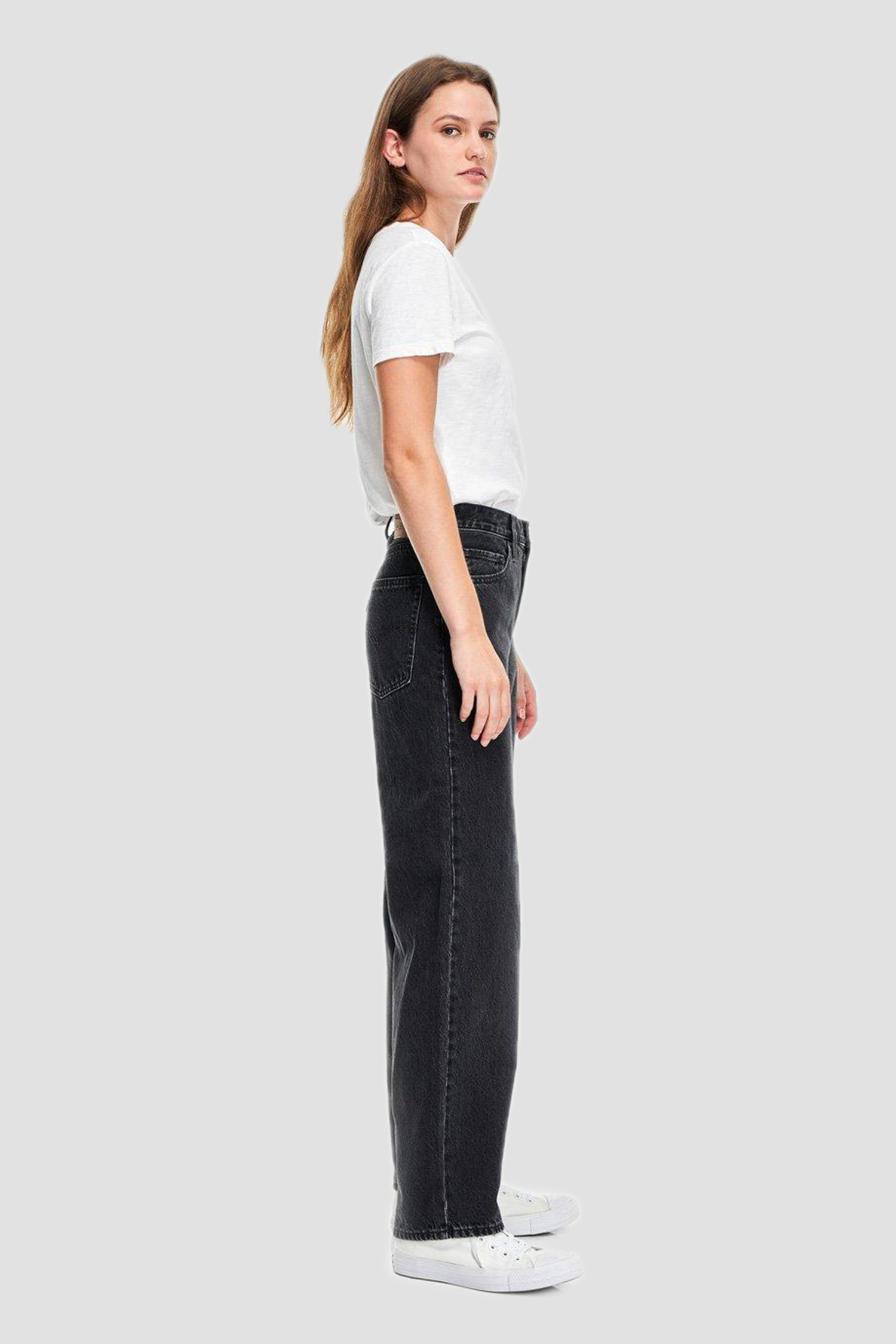 Женские черные джинсы Baggy DAD Levi’s® A3494;0014 — Ultrashop