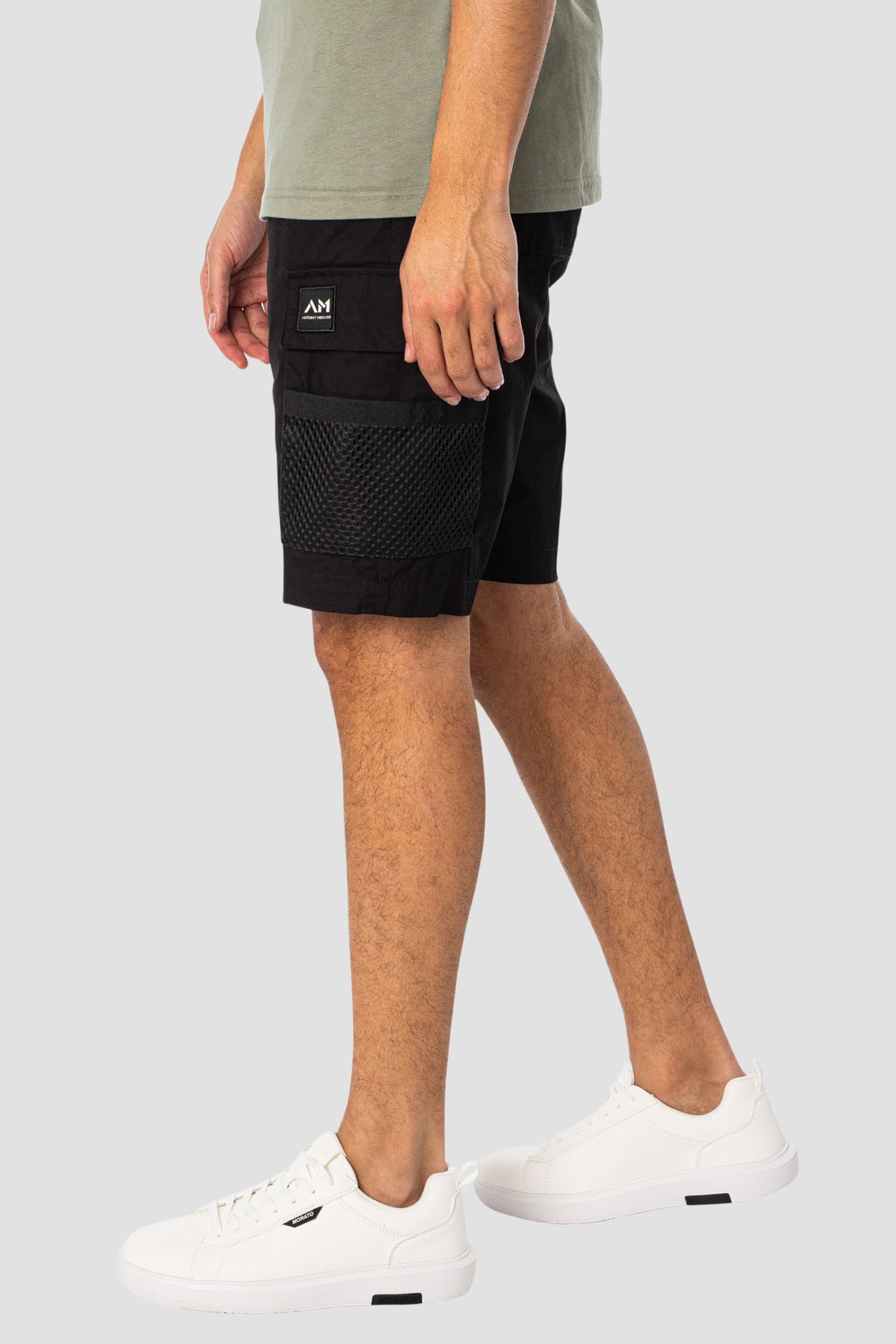 Мужские черные шорты Antony Morato MMSH00206.FA900125;9000