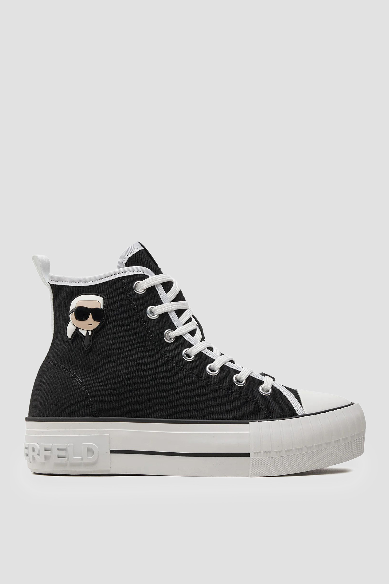 Женские черные кеды Karl Lagerfeld KL60444;900