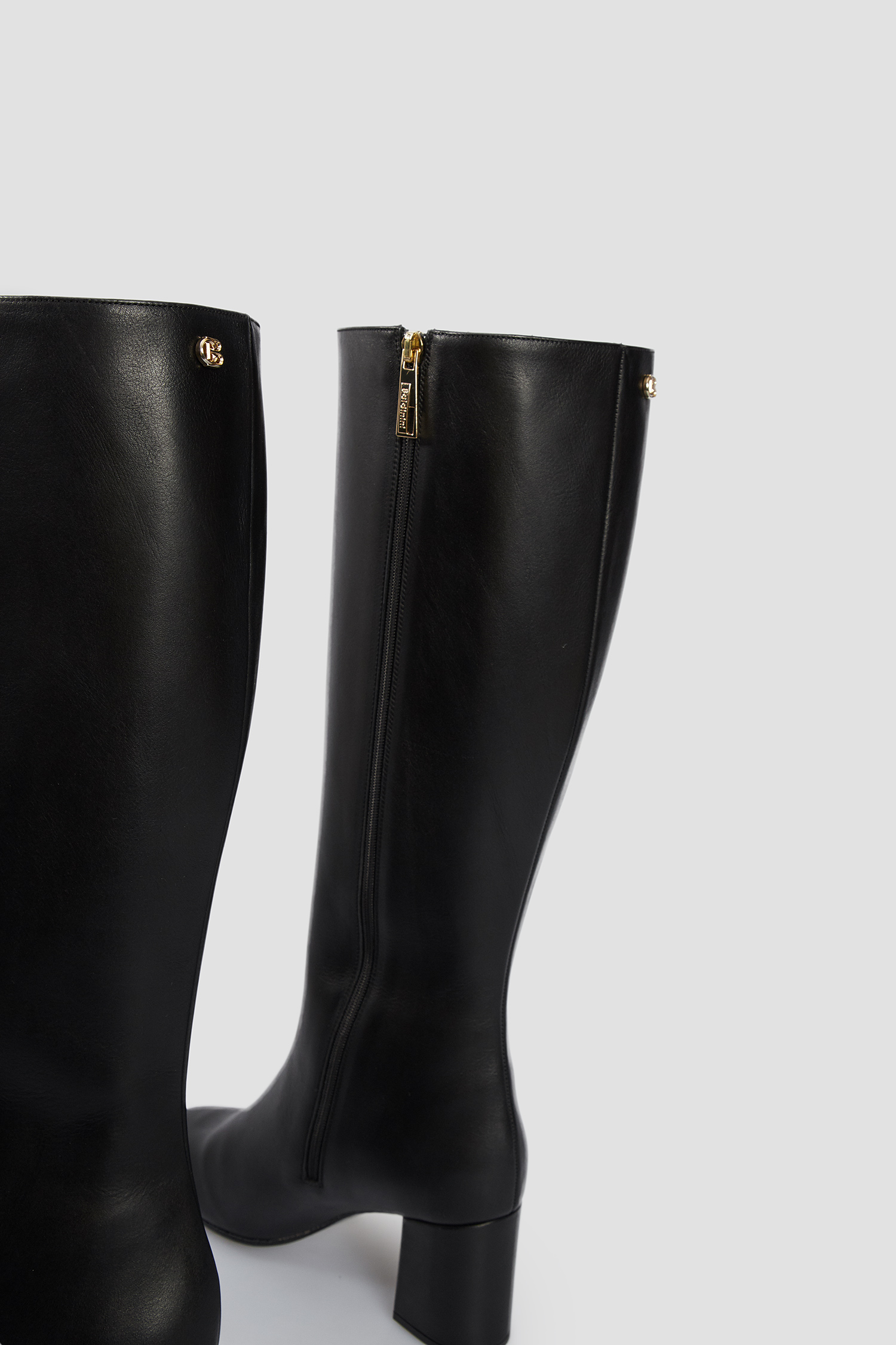 Женские черные кожаные сапоги BALDININI D2BF16VIGE;0000