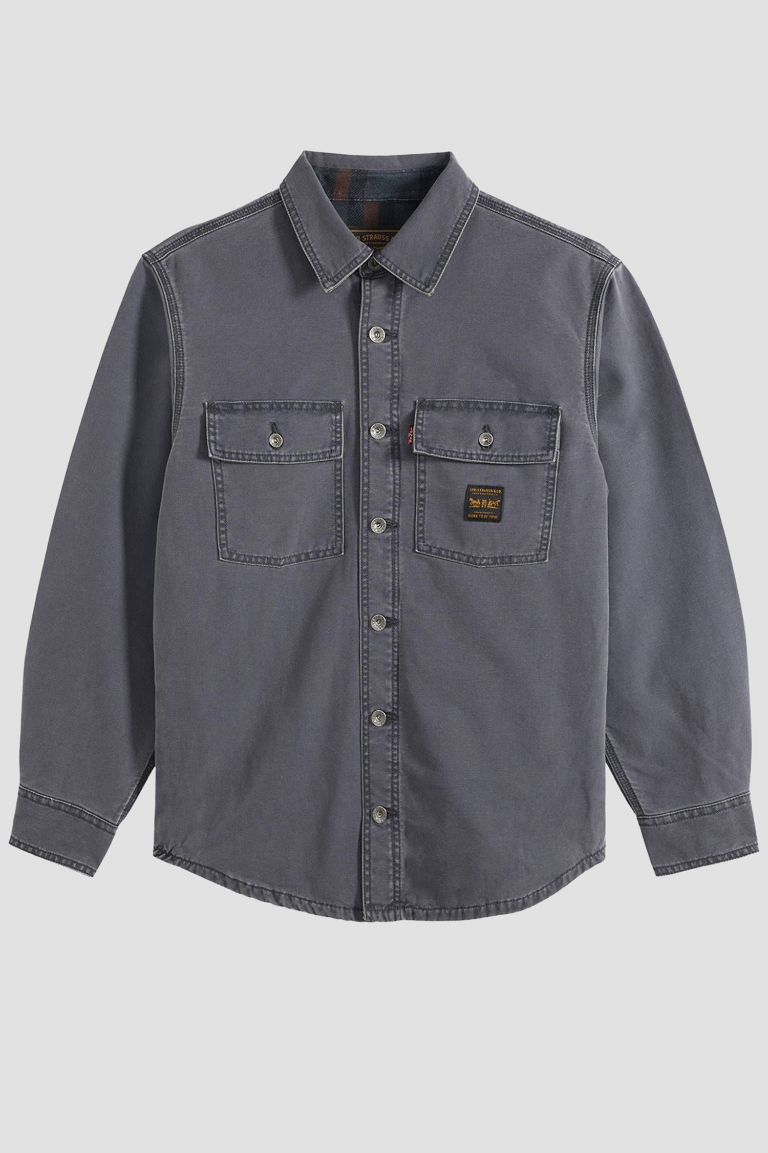 Мужская серая джинсовая рубашка Levi’s® 007UT;0001