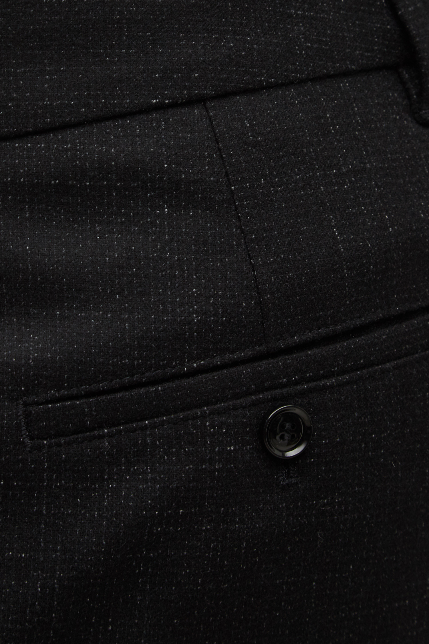 Чоловічі чорні вовняні брюки BOSS 50527984;001