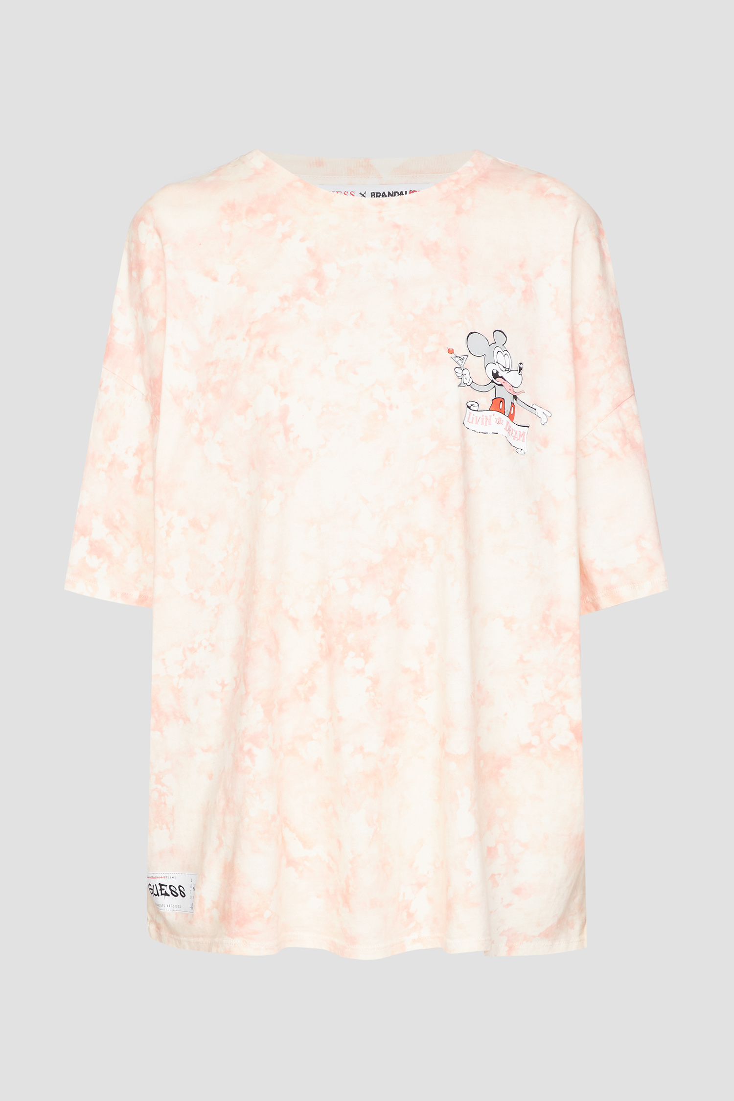 Женская розовая футболка Guess W3RI54.K9RM3;F32J