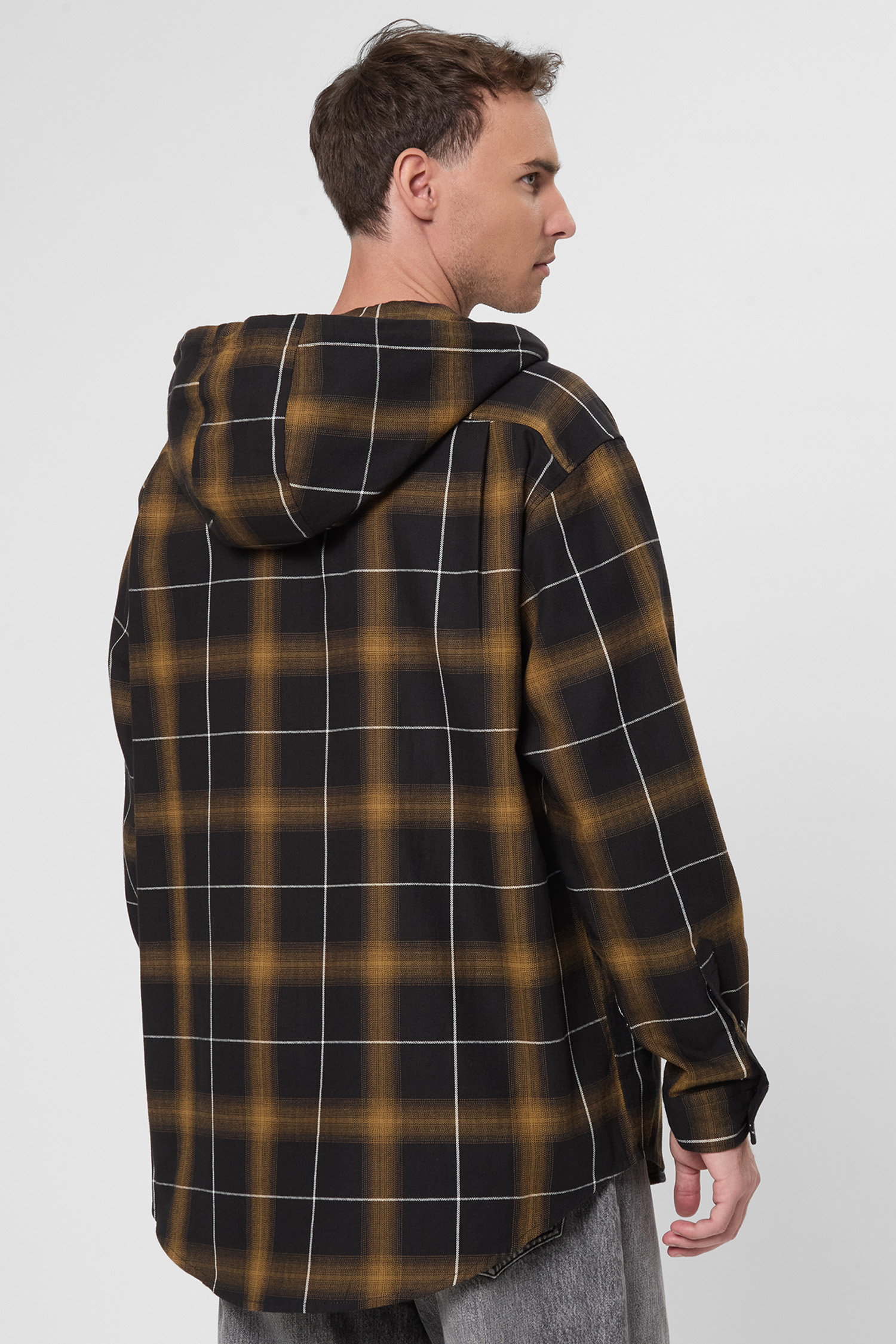 Чоловіча картата сорочка з капюшоном HUGO BLUE 50545262;352