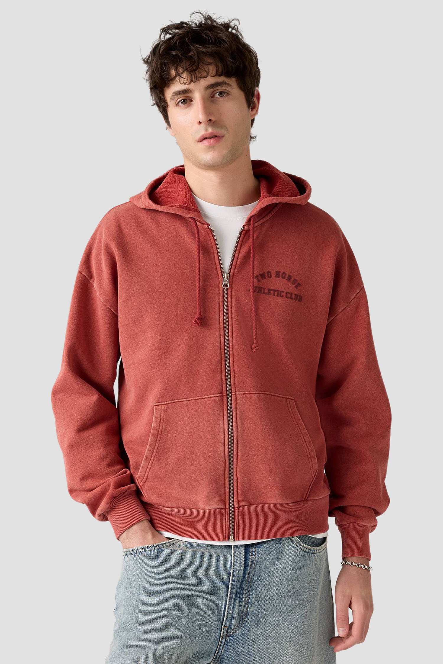 Мужская коралловая кофта на молнии Levi’s® 003QW;0000