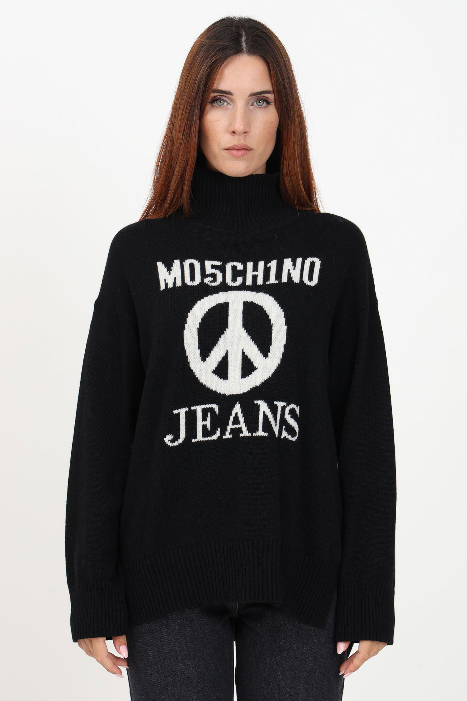 Жіночий чорний светр Moschino J0901.8707;1555