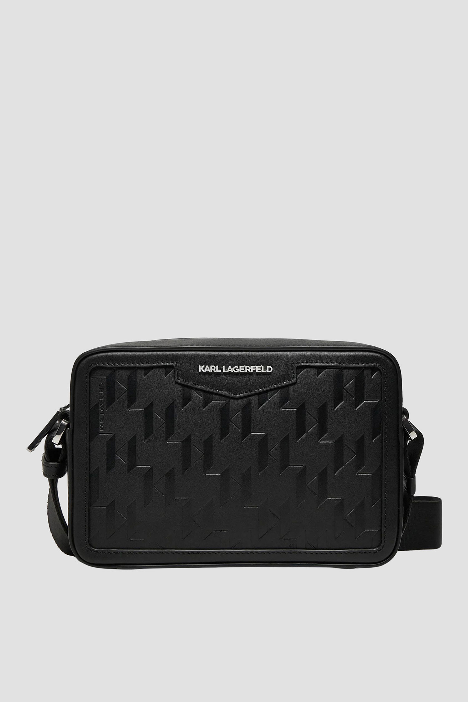 Чоловіча чорна шкіряна сумка Karl Lagerfeld A1M30067;999