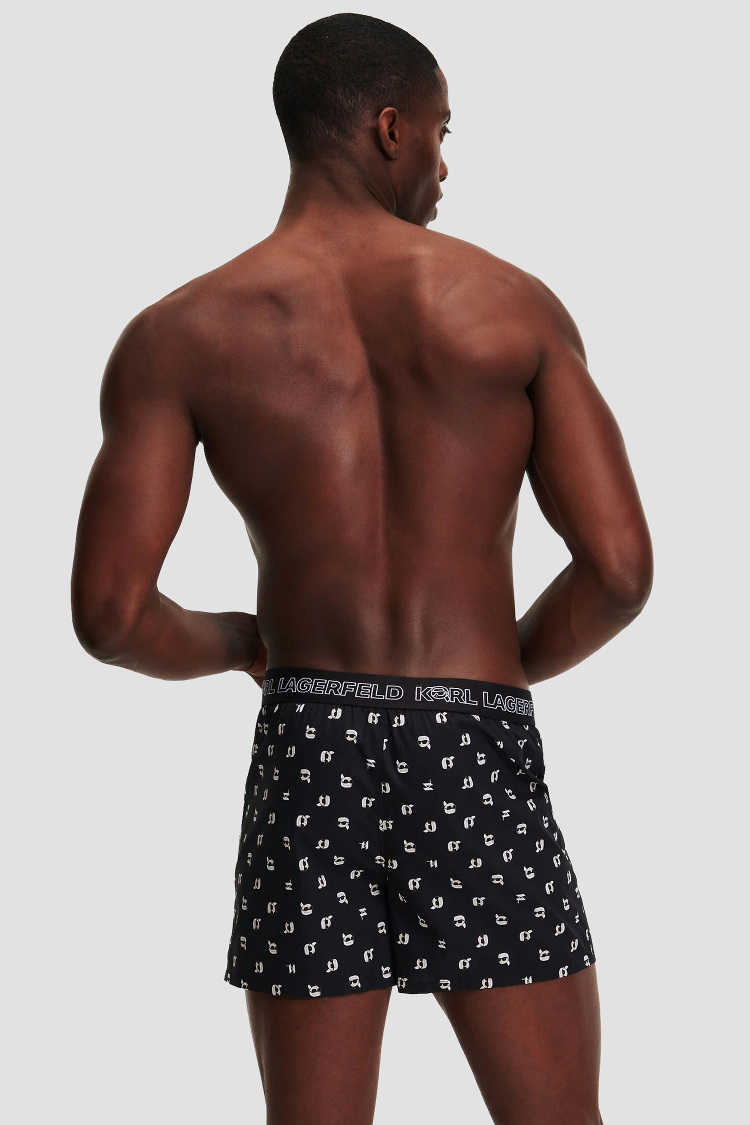 Мужские черные боксеры (3 шт) Karl Lagerfeld A1M47131;R70
