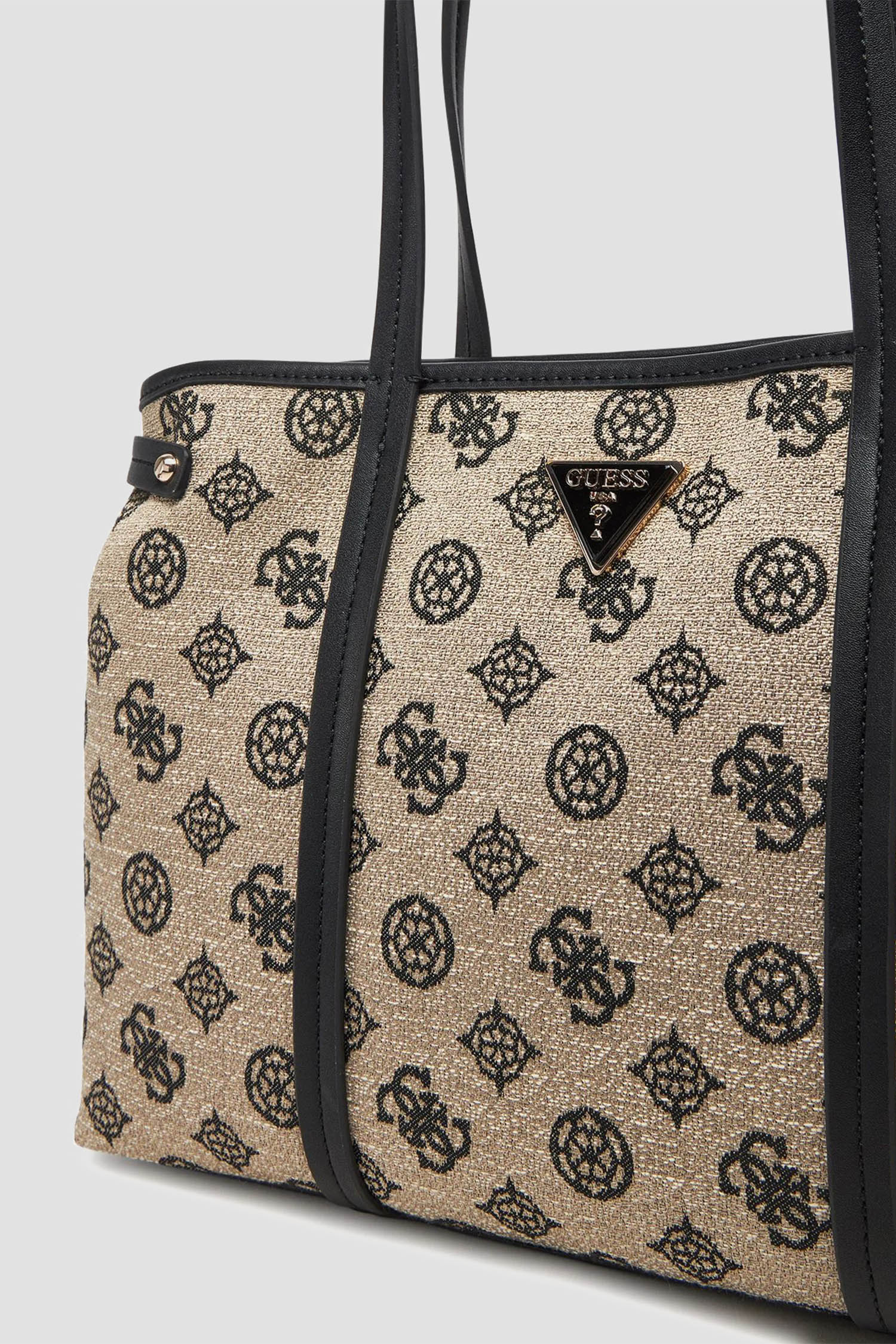 Женская бежевая сумка с узором Guess HWJG96.27230;BLO