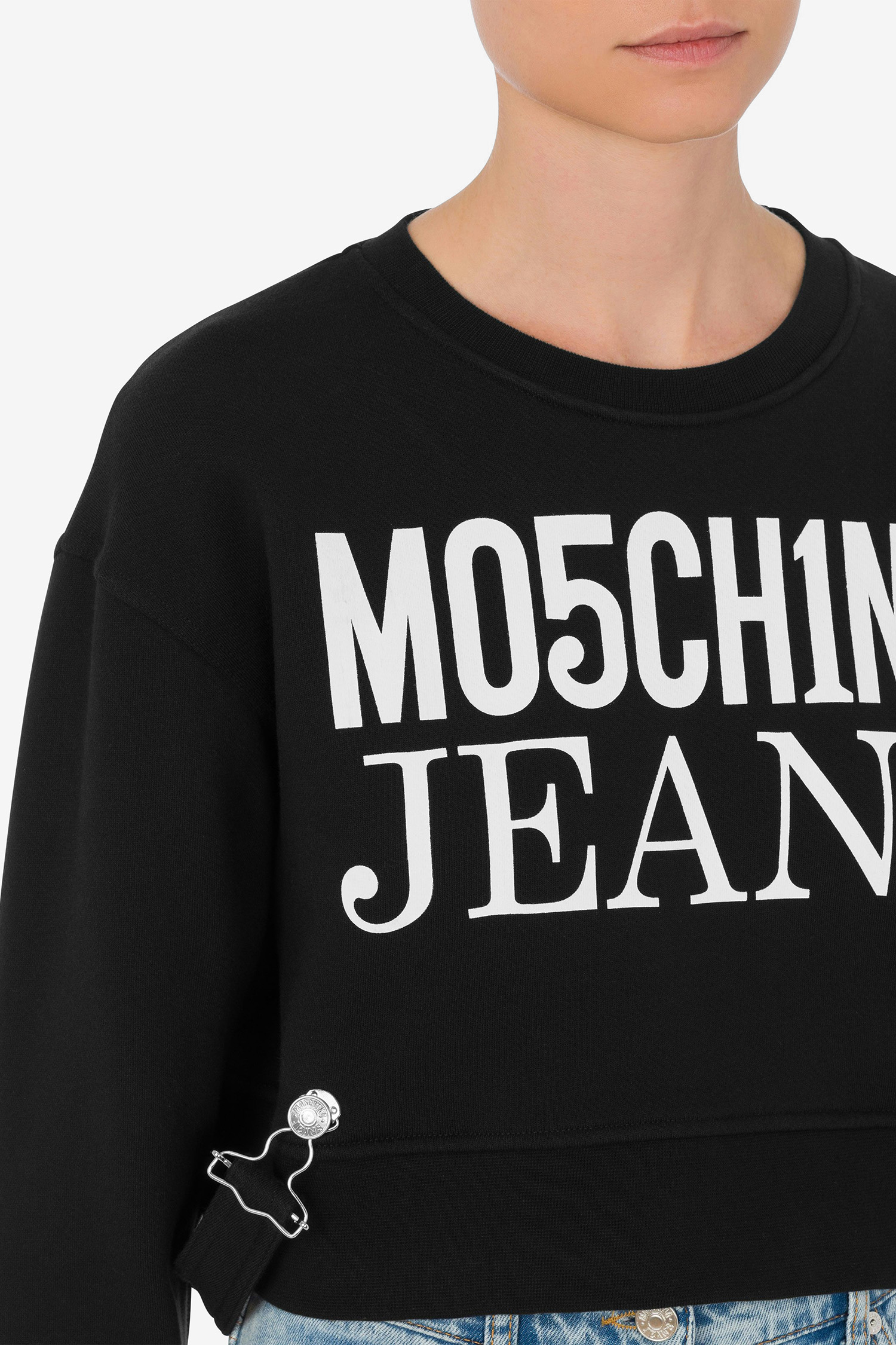 Женский черный свитшот Moschino A1705.3756;1555
