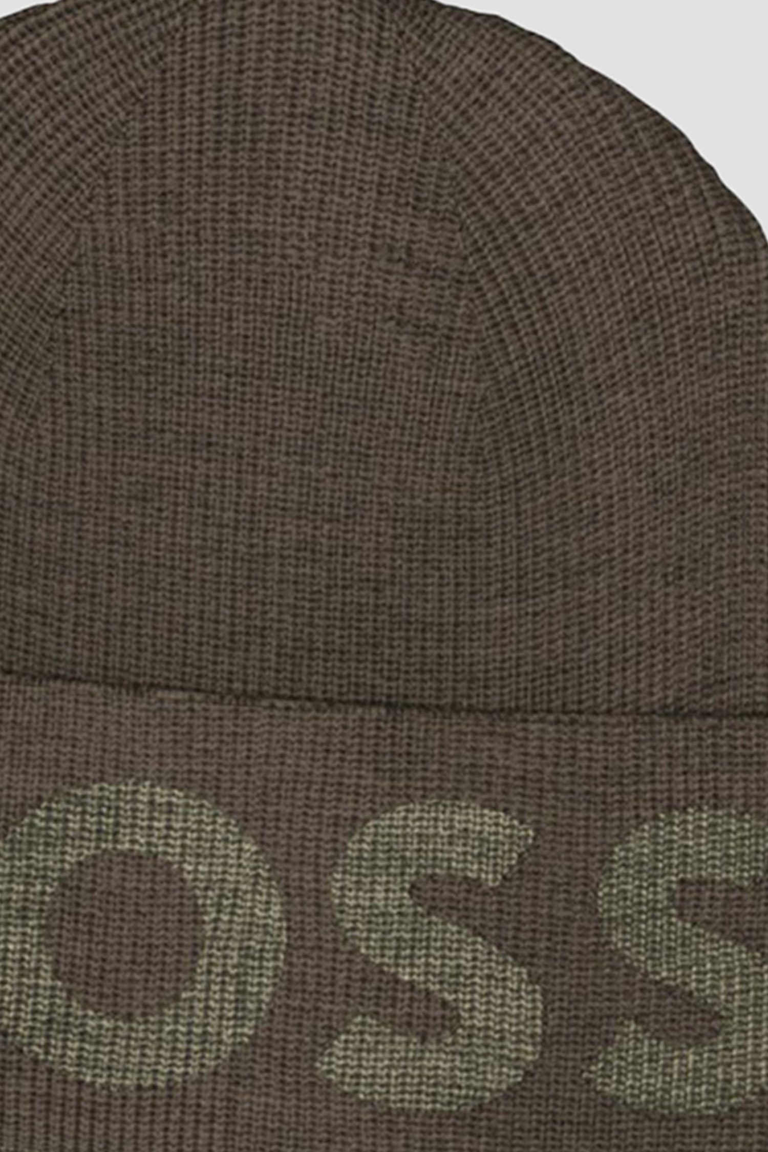 Мужская оливковая шапка BOSS 50495296;361