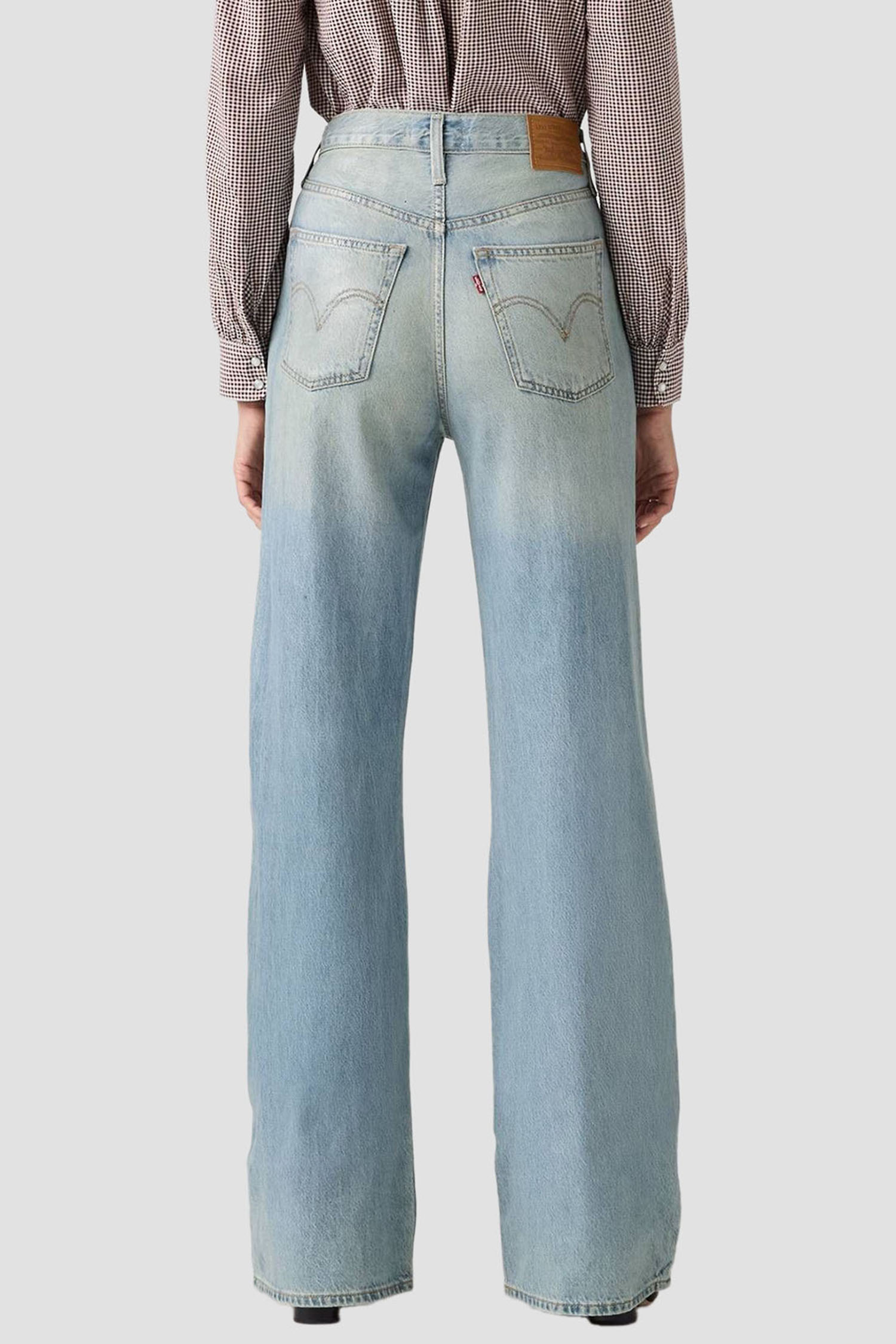 Женские голубые джинсы Ribcage Wide Leg Levi’s® A6081;0069