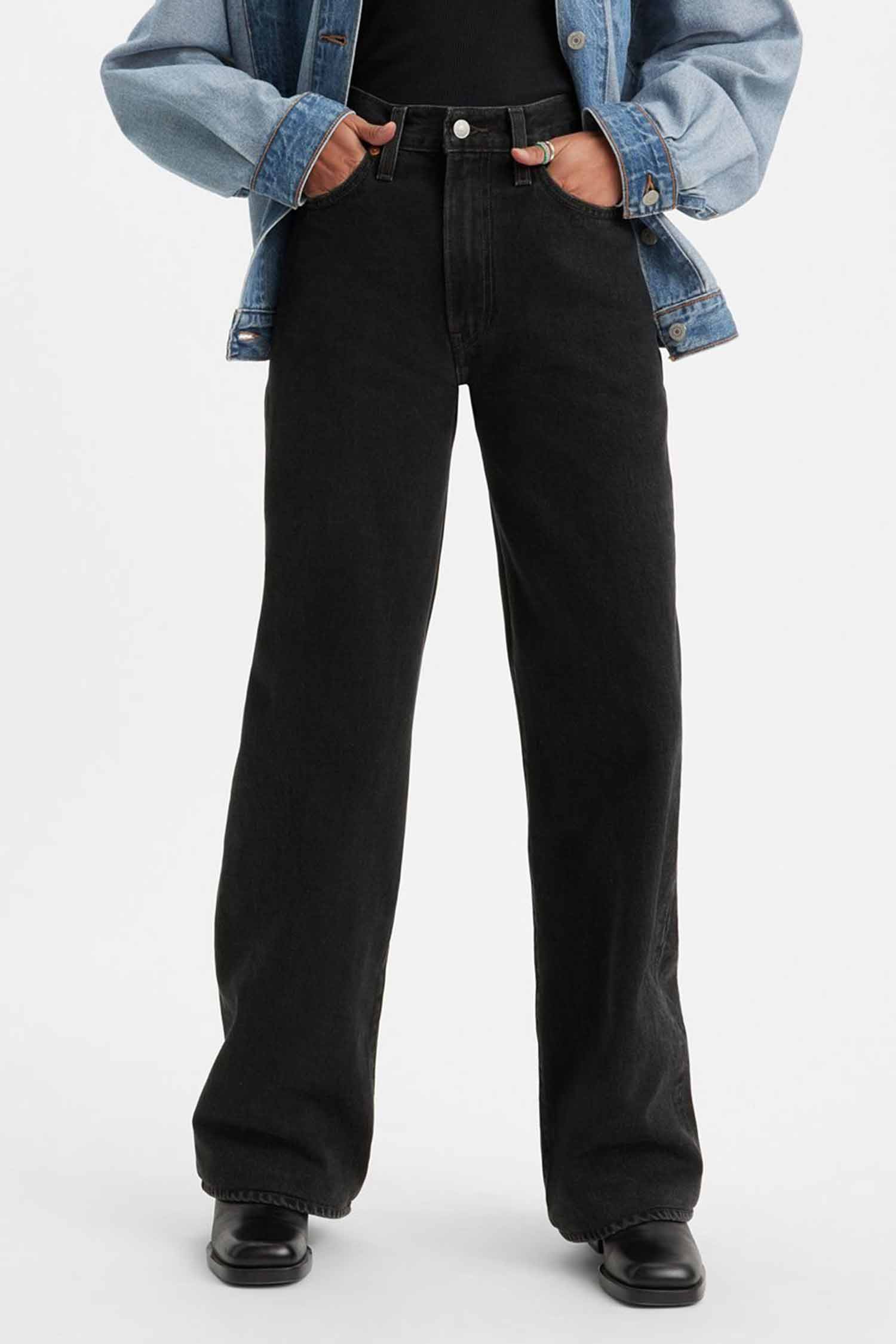 Жіночі чорні джинси Ribcage Wide Leg Levi’s® A6081;0001
