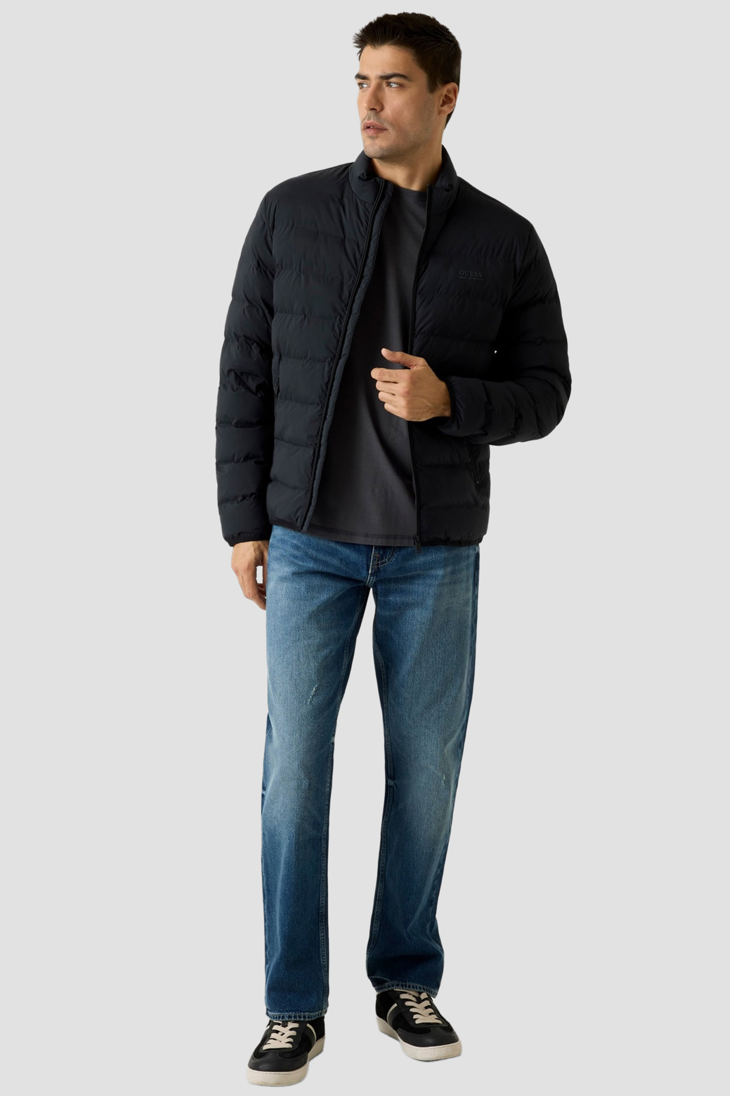 Мужская черная куртка Guess M6RL0I.WJ242;JBLK