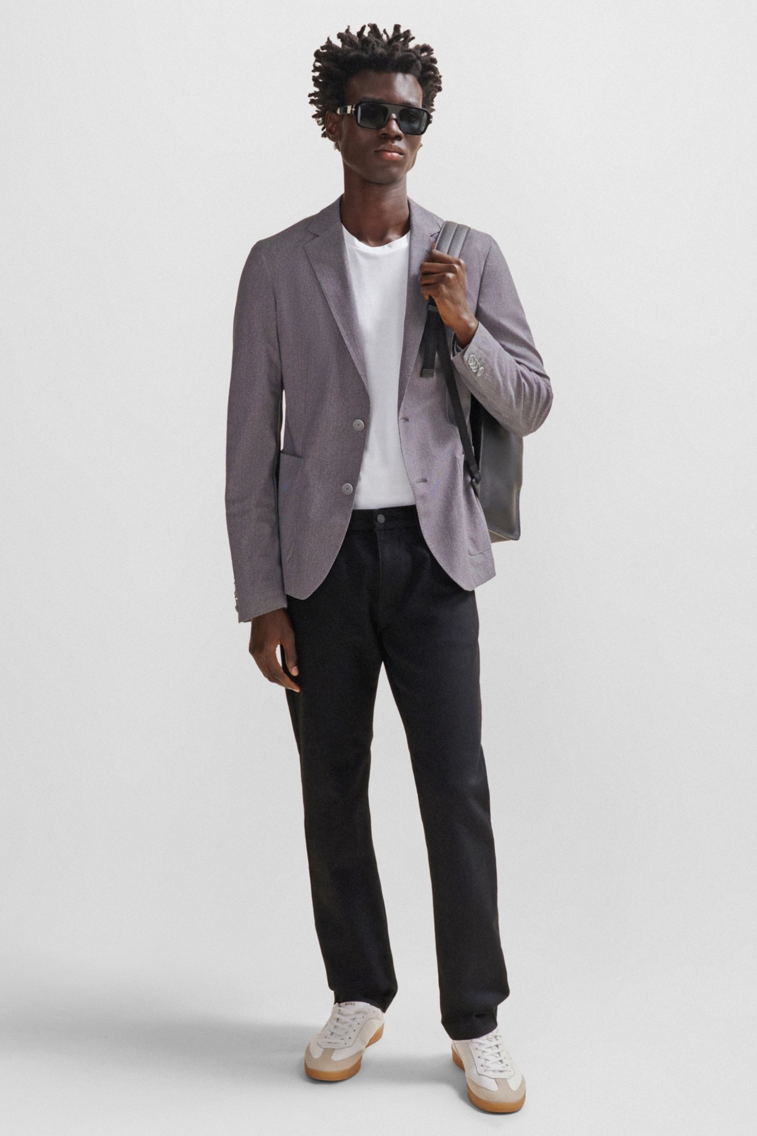 Мужская белая футболка BOSS 50468395;100