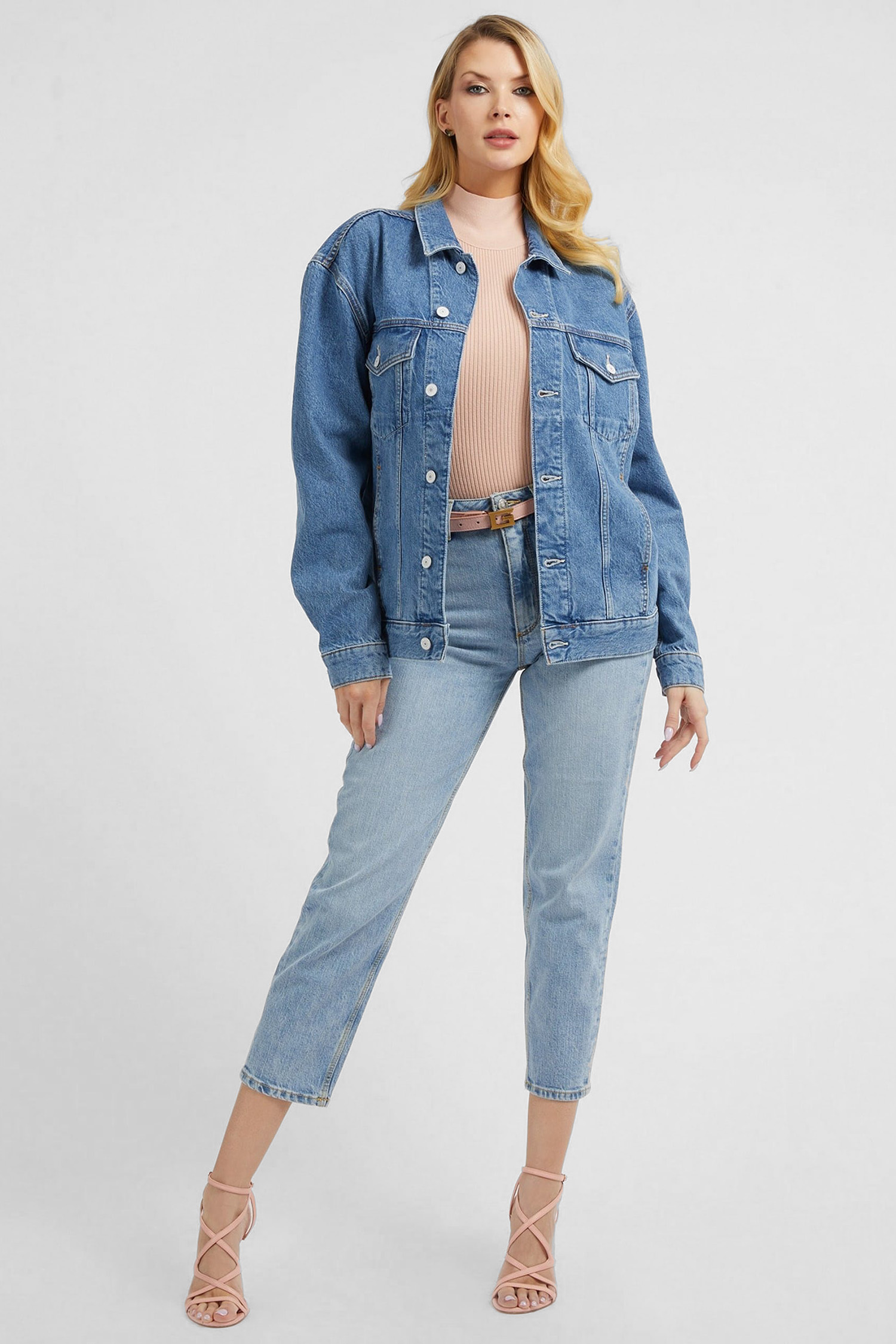 Женские голубые джинсы Guess W2YA21.D4NH6;AULI