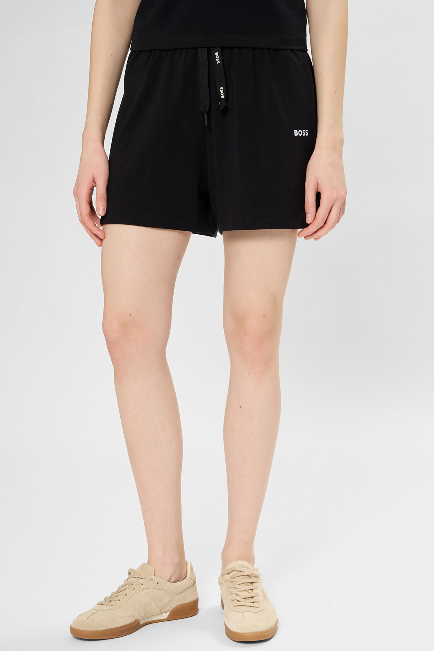 Жіночі чорні шорти BOSS 50515606;001