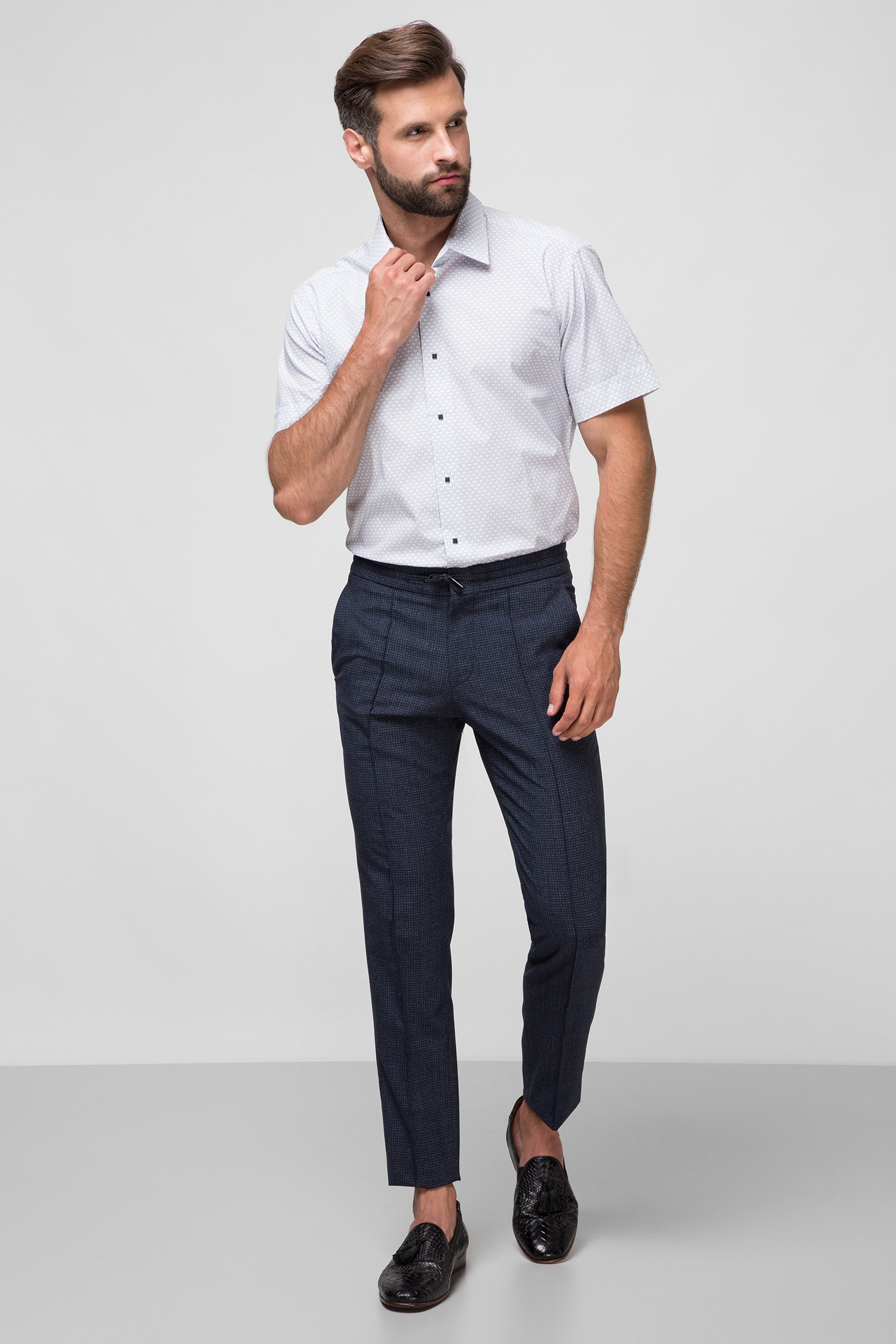 Мужская белая рубашка Karl Lagerfeld 681607.606500;10