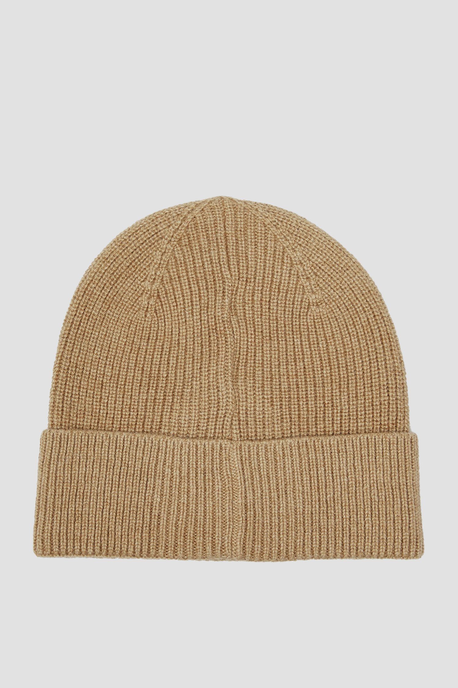 Чоловіча бежева вовняна шапка BOSS 50502816;260