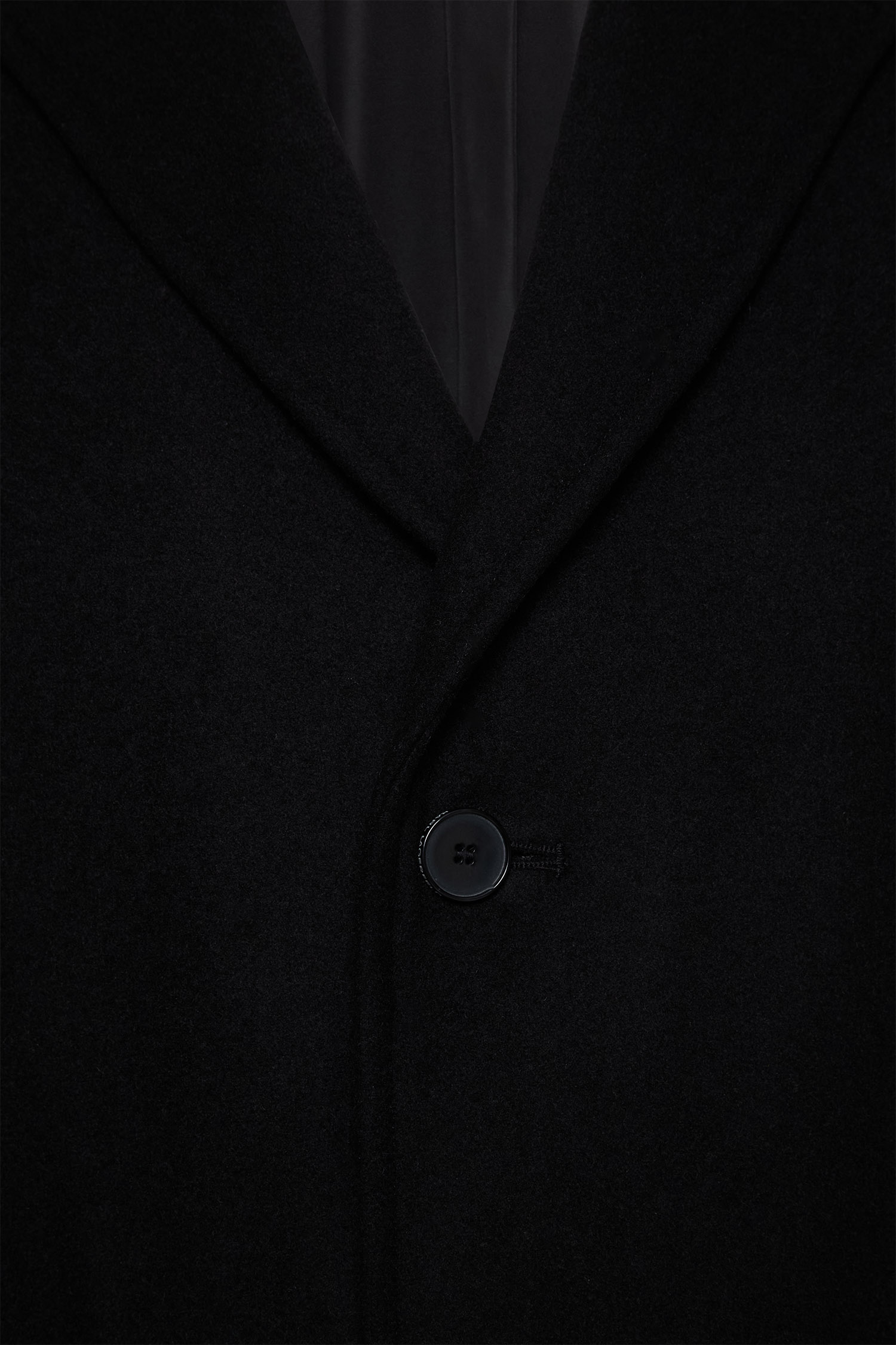 Чоловіче чорне вовняне пальто Karl Lagerfeld 553799.455010;990