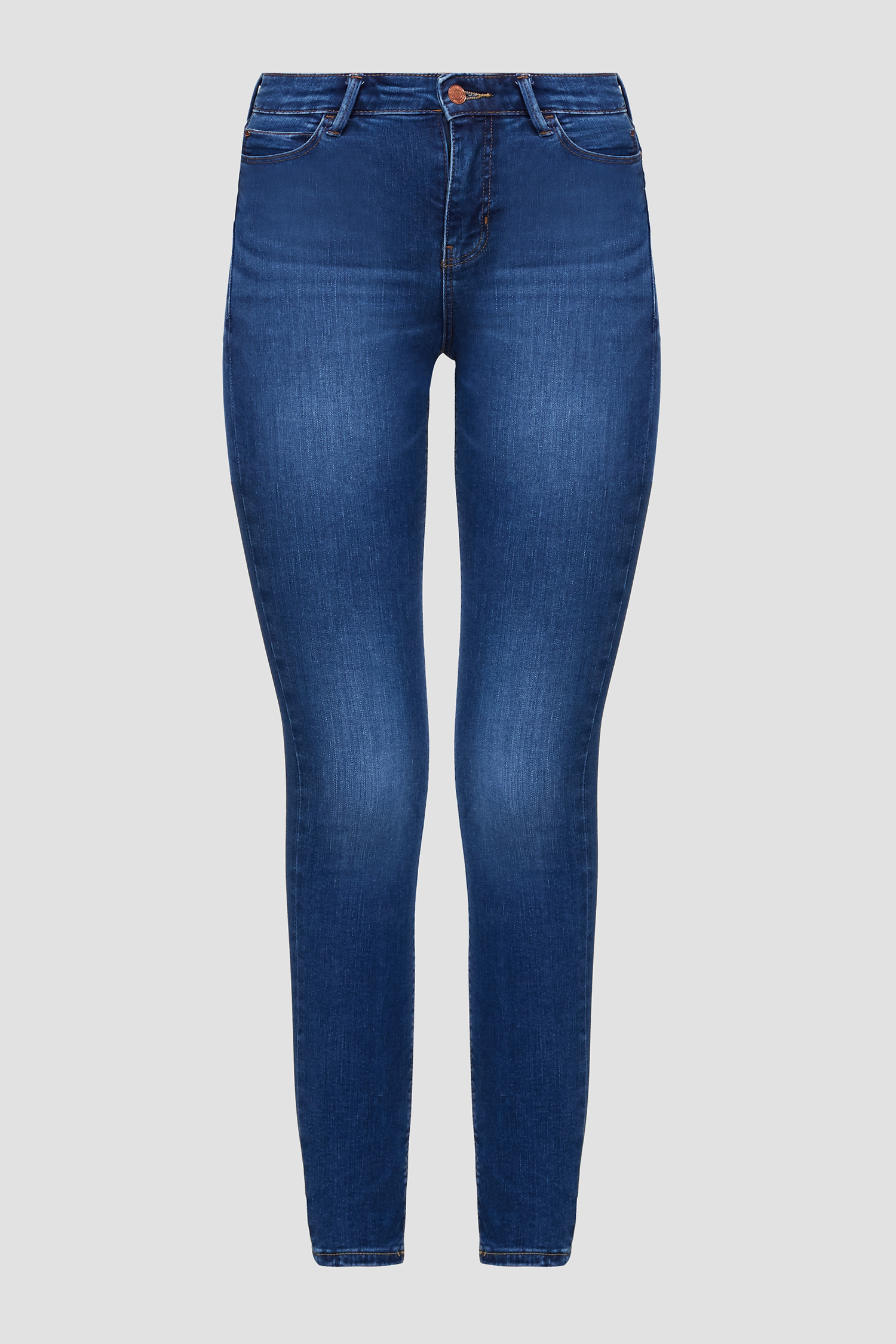 Женские синие джинсы High-Rise Skinny Guess W0YA46.D4484;SHEF