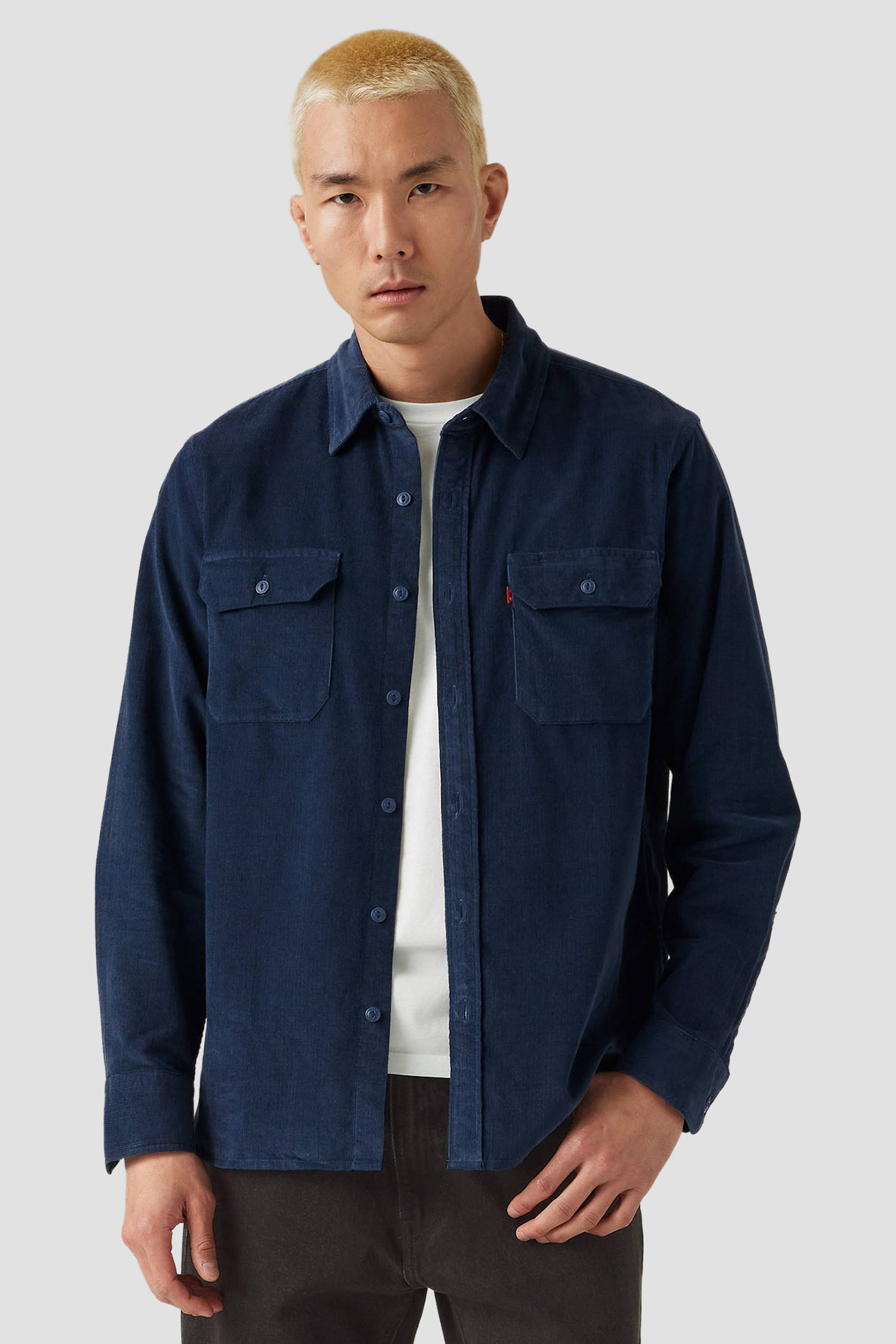 Мужская темно-синяя вельветовая рубашка Levi’s® 19573;0276