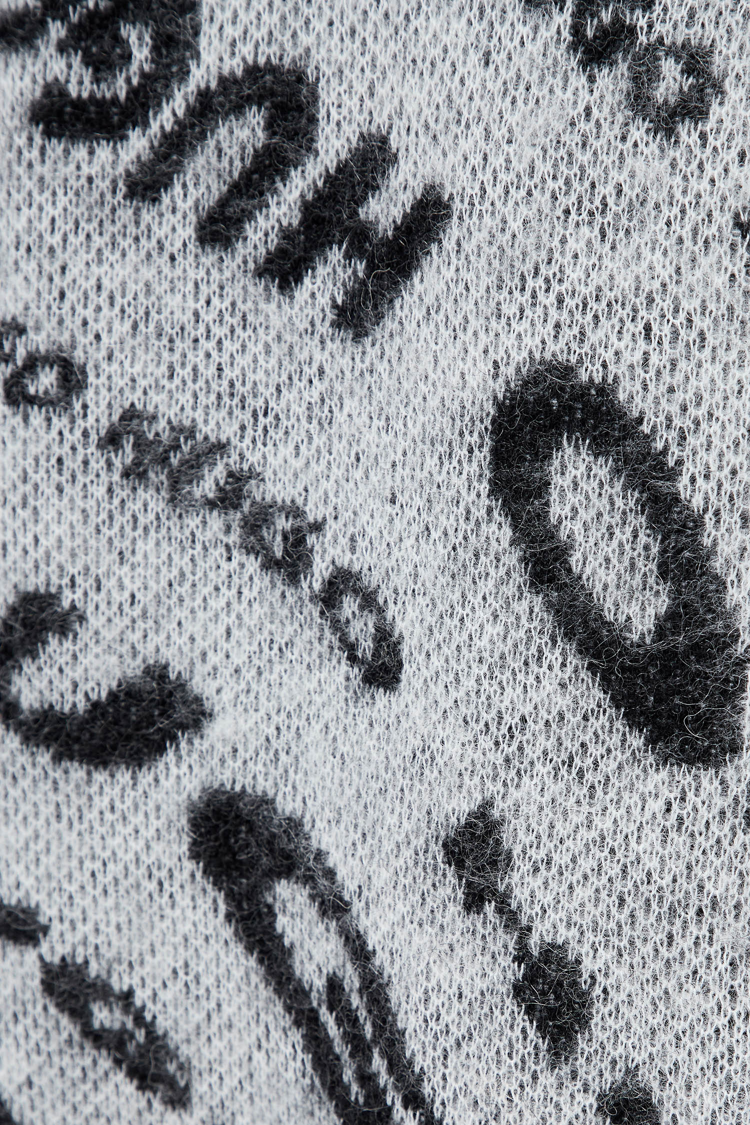 Женский серый свитер с узором HUGO 50500802;965