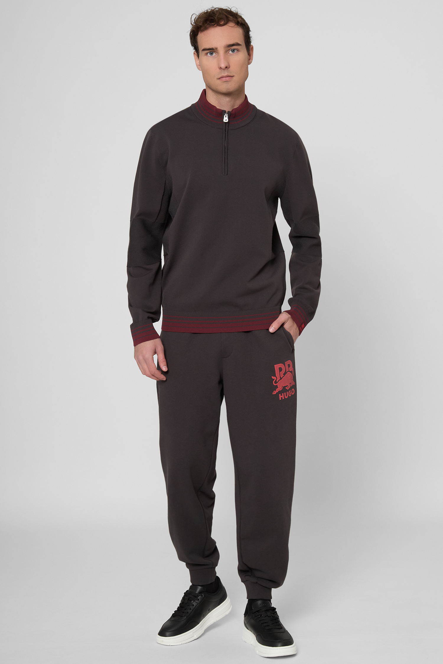 Мужская темно-серая кофта HUGO x RB HUGO 50551344;205