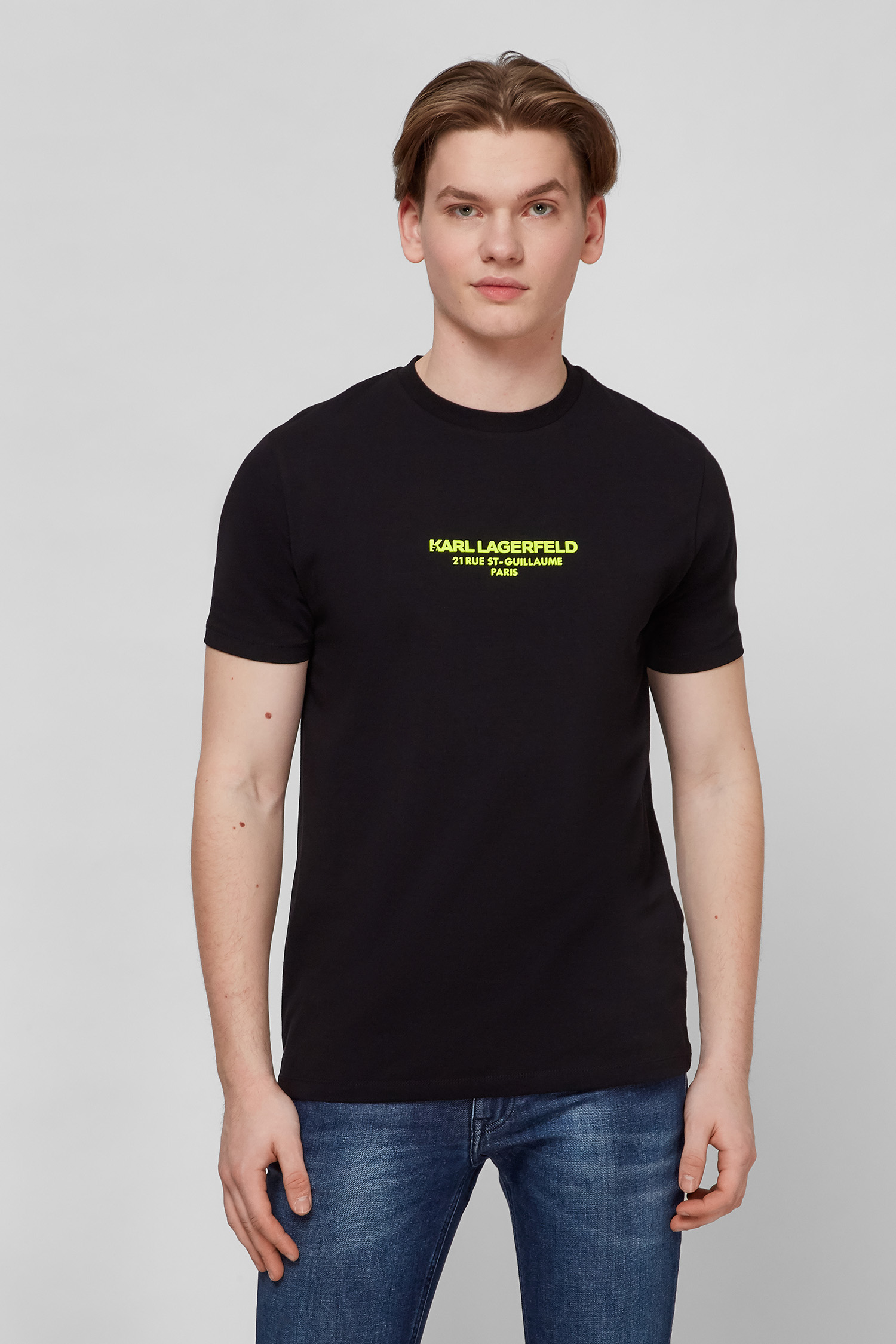 Чорна футболка для хлопців Karl Lagerfeld 521221.755424;990