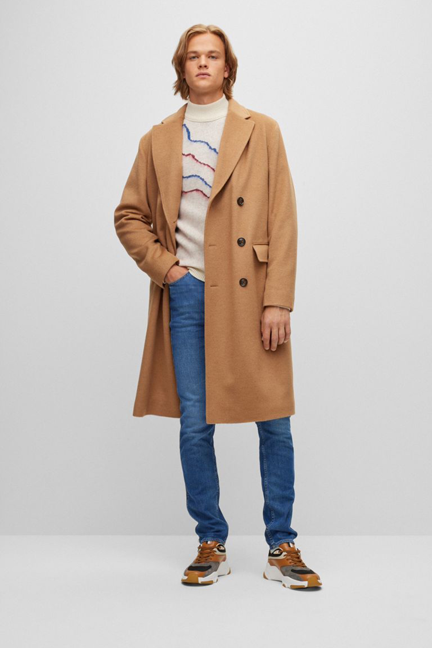 Мужские синие джинсы BOSS 50470539;417