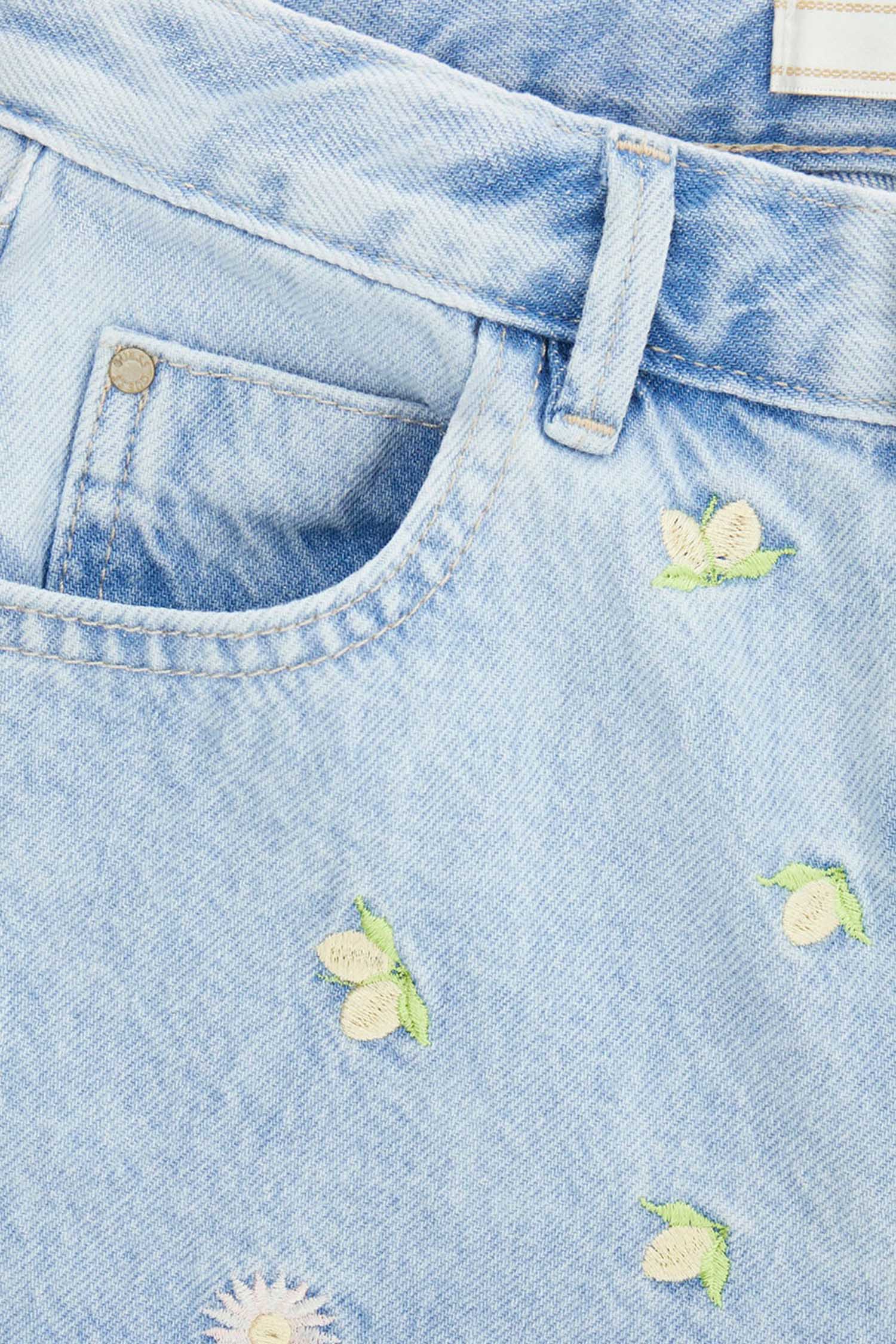 Дитячі блакитні джинсові шорти з візерунком Guess Kids J6GD35.D45E0;LMFL