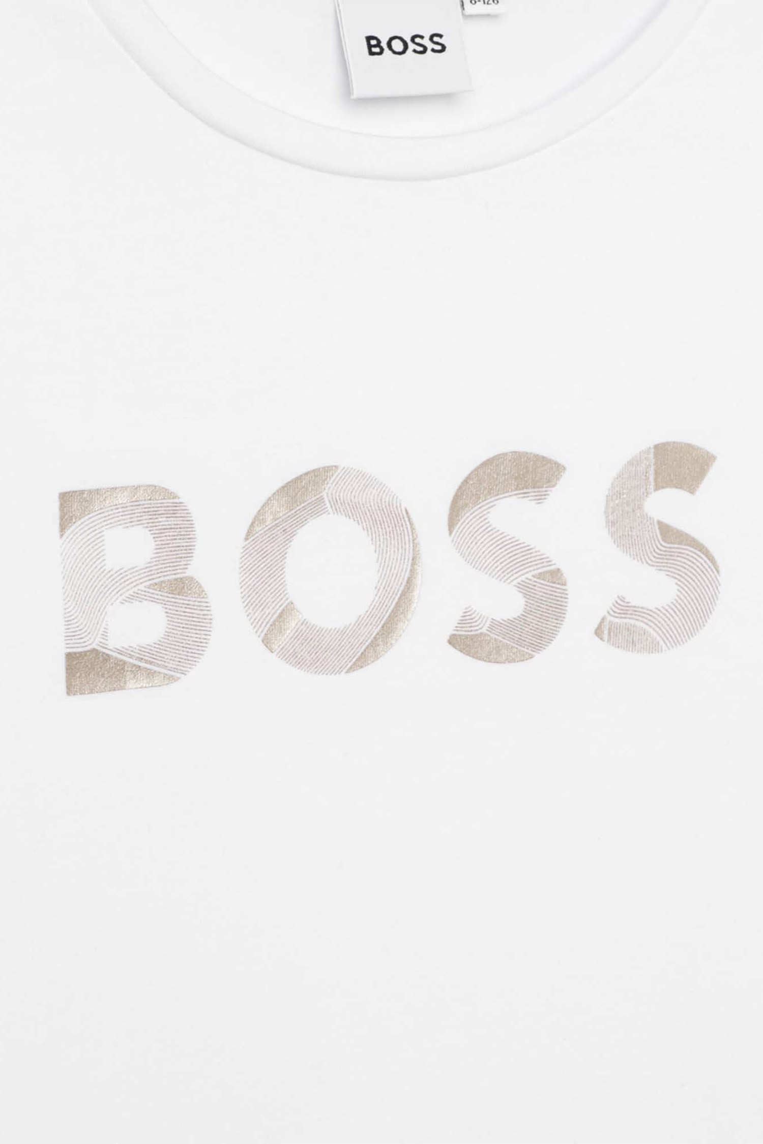 Дитяча біла футболка BOSS kids J15486;10P