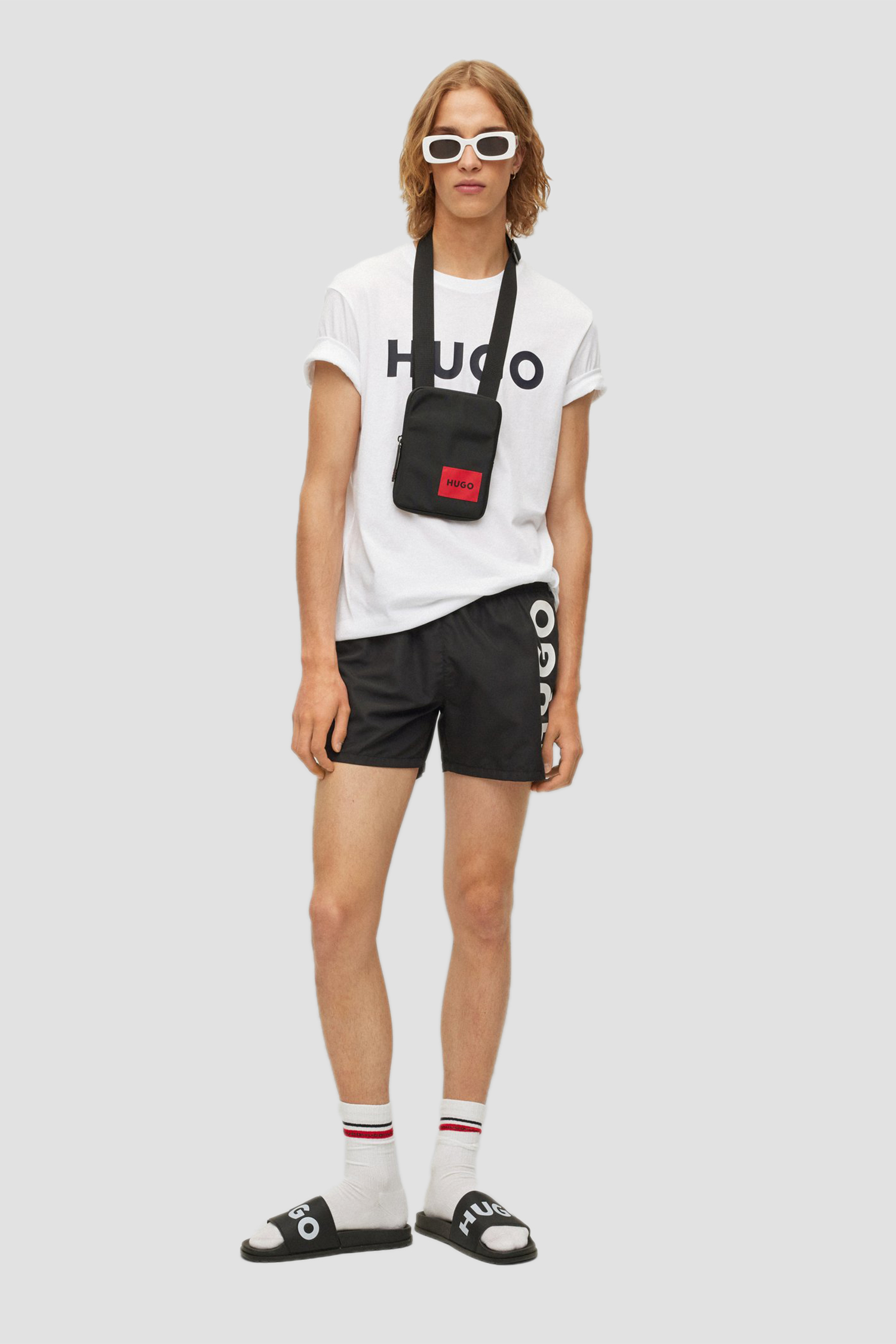 Чоловіча біла футболка HUGO 50467556;120