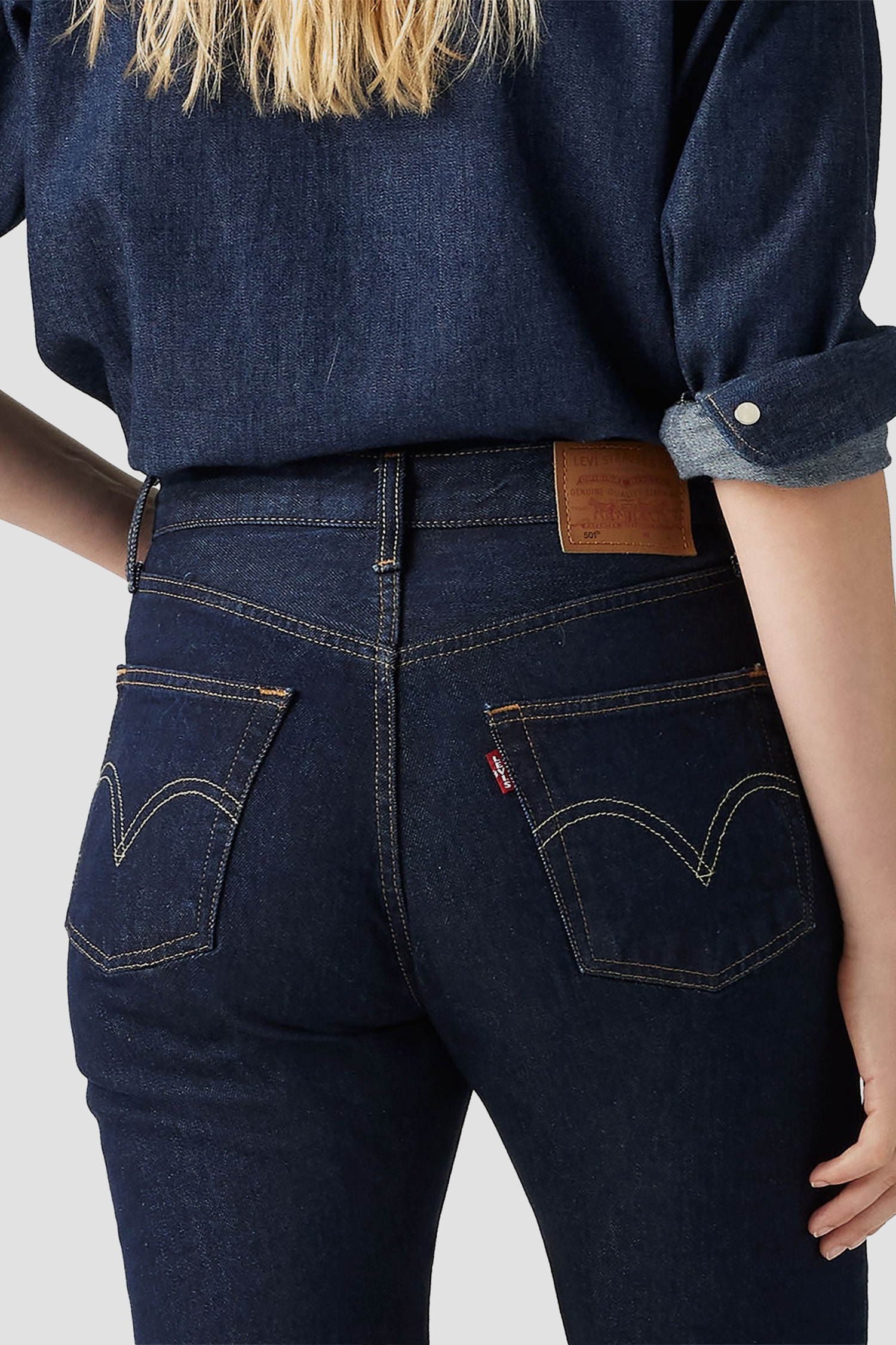 Женские темно-синие джинсы 501® Original Levi’s® 12501;0384
