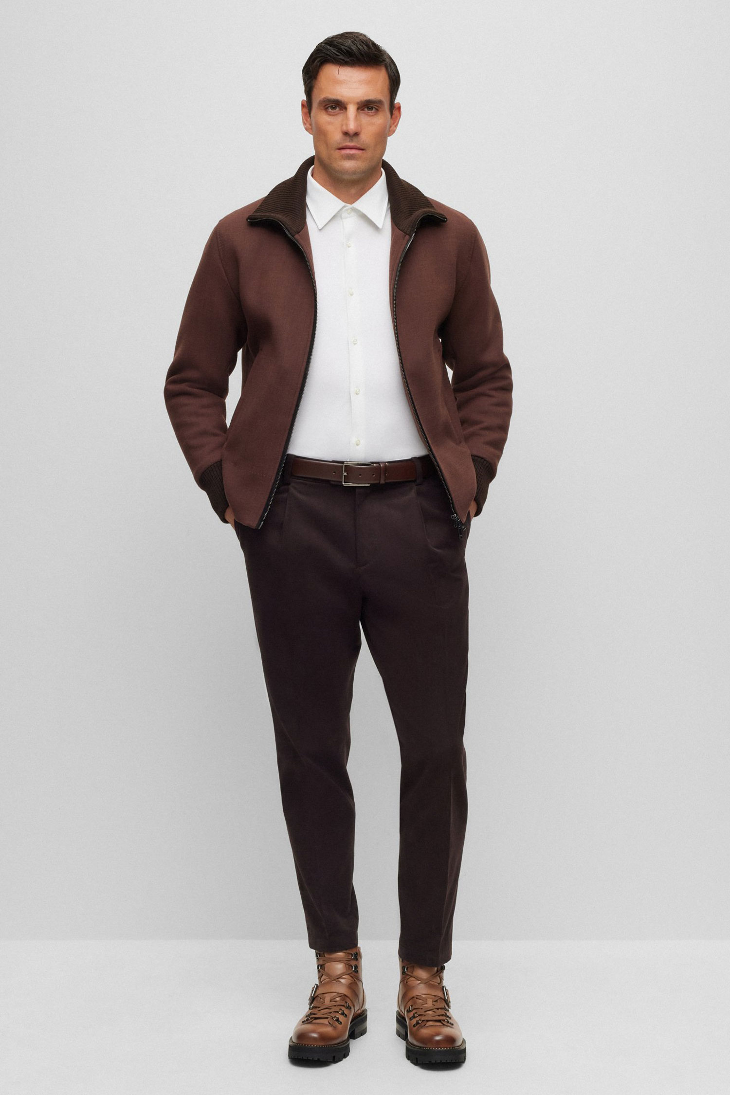 Чоловіча біла сорочка BOSS 50496915;100