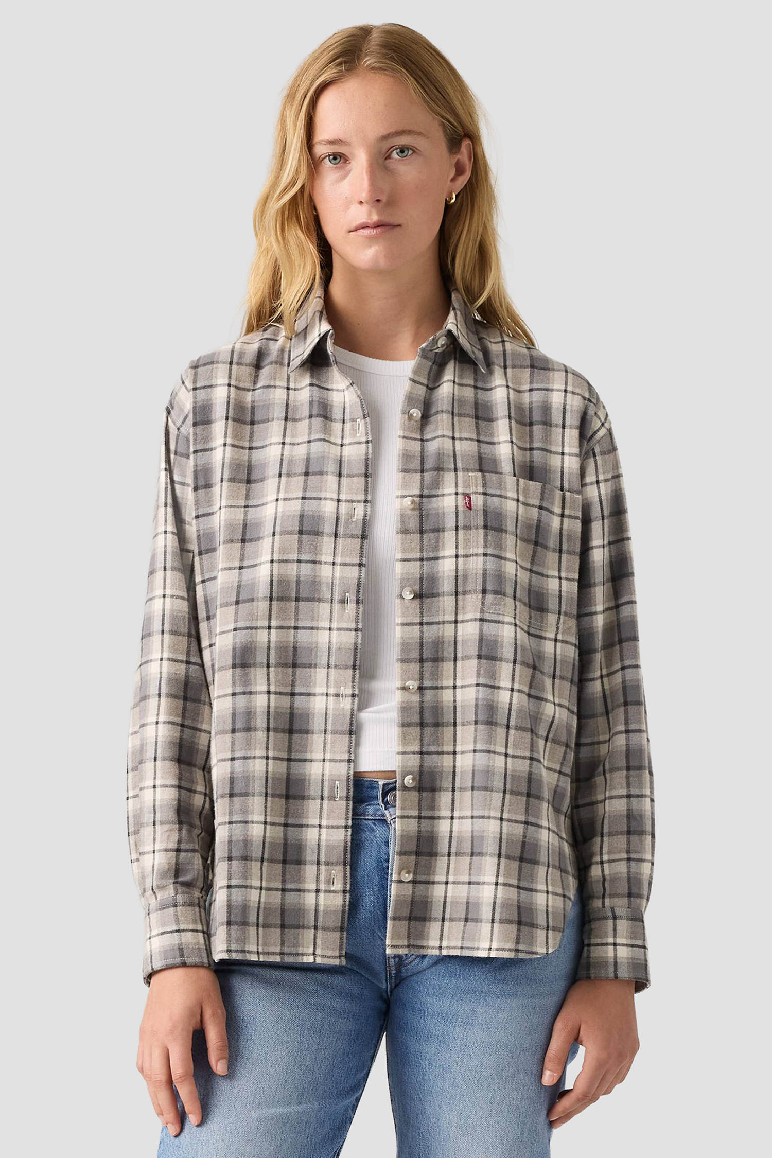 Жіноча сіра картата сорочка Levi’s® 003OZ;0005