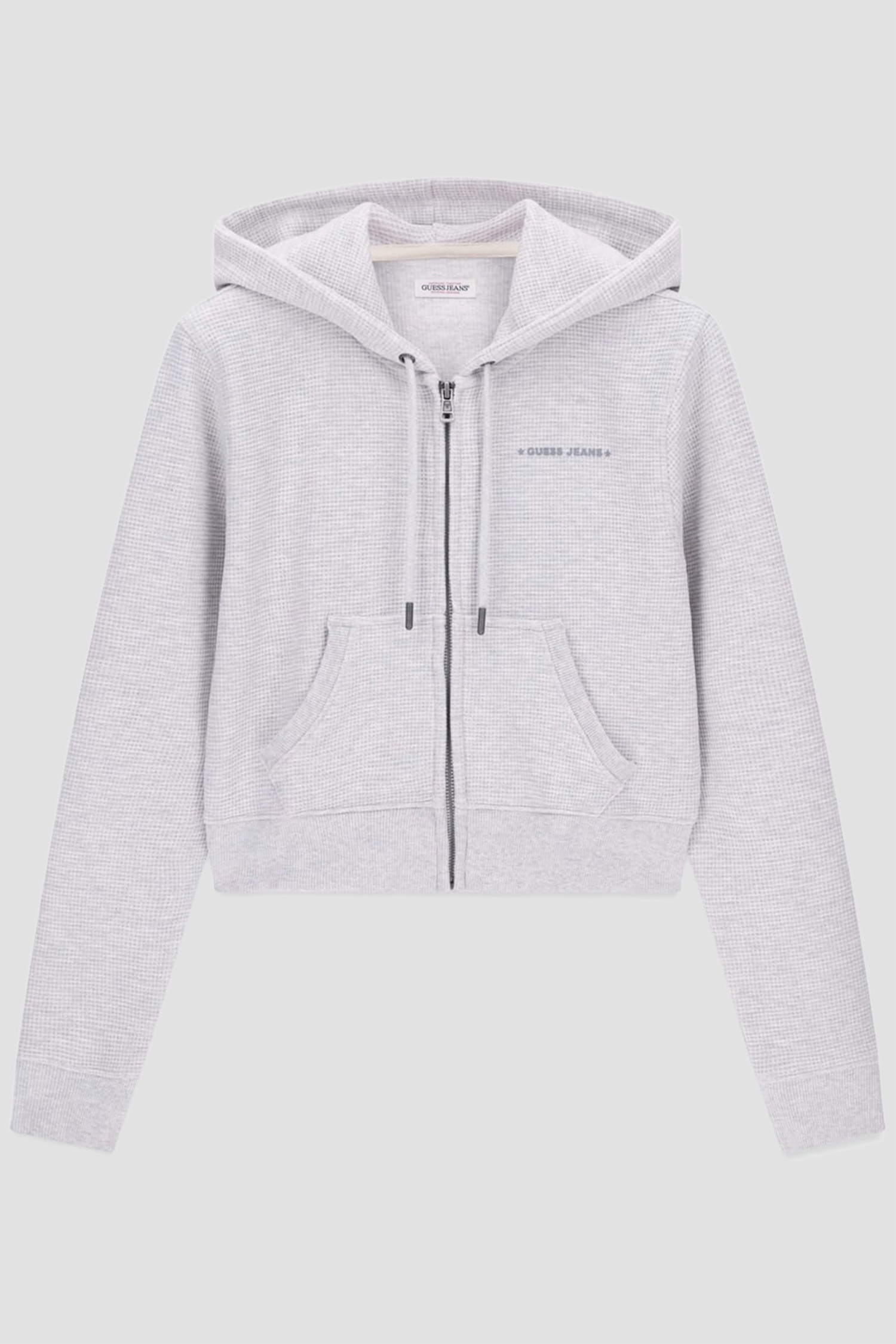 Жіноча сіра кофта на блискавці Guess Jeans W6YQ13.K4206;H91N