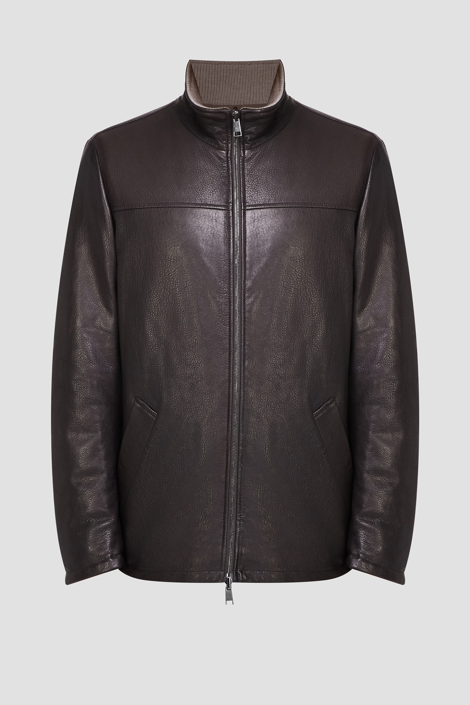 Мужская коричневая двусторонняя куртка STILNOLOGY 65P105;020